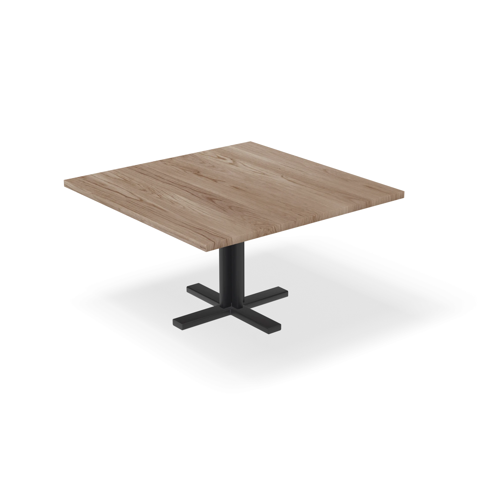 Eettafel Kolos - Vierkant Eiken Kiezel (140x140cm)