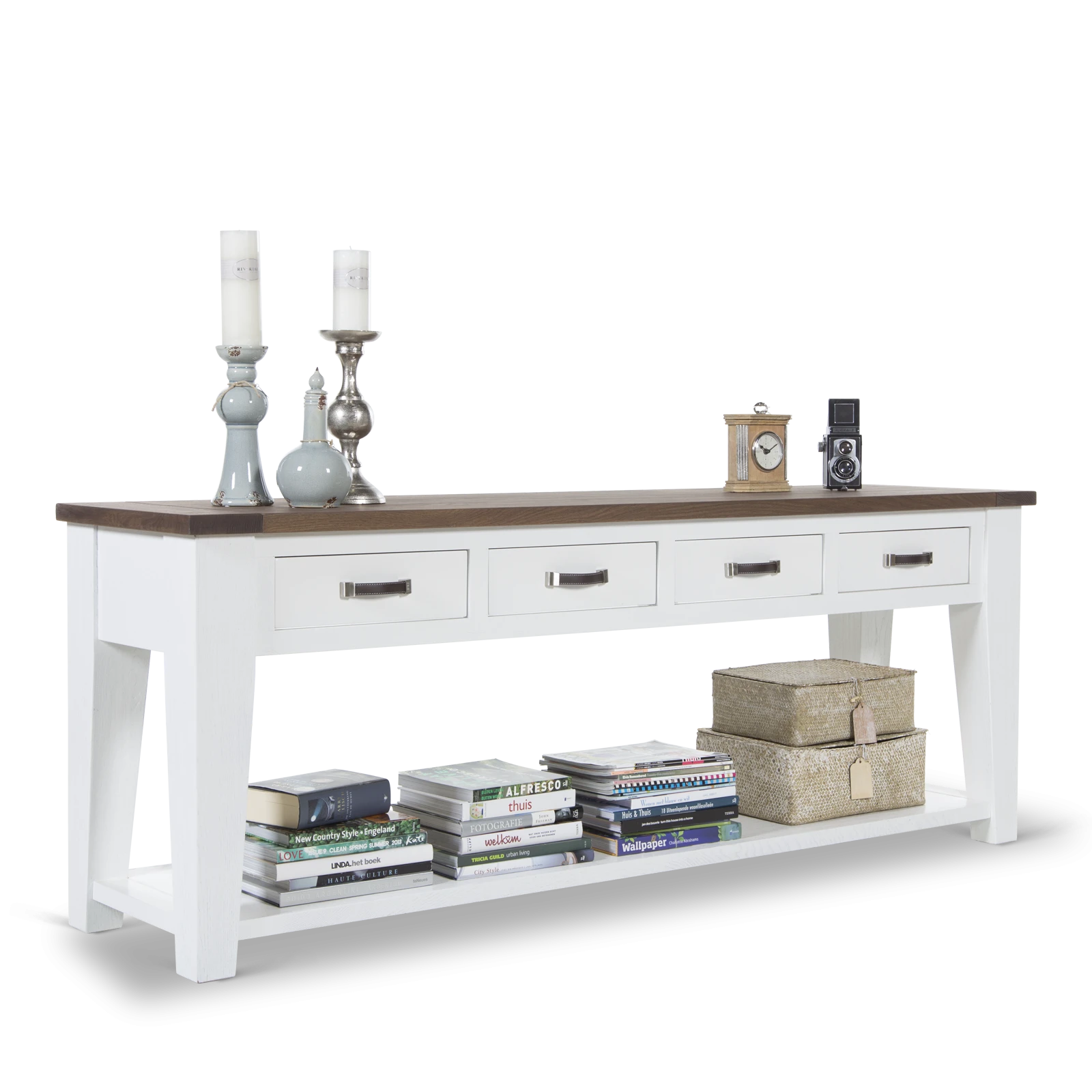 Sidetable (200x50cm) Silvercreek - Combi Verweerd/RAL9010