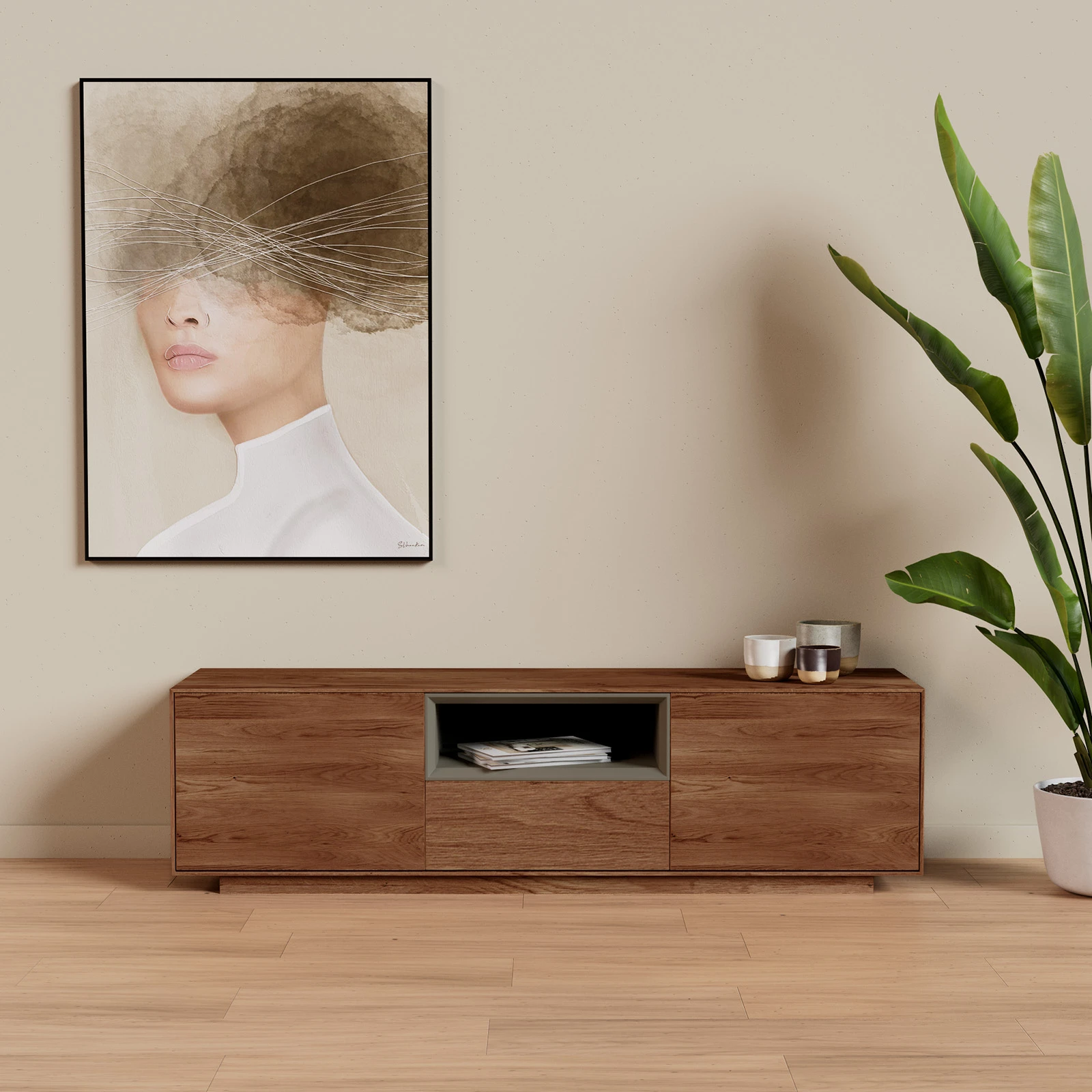 TV Meubel Verweerd 160cm Plint