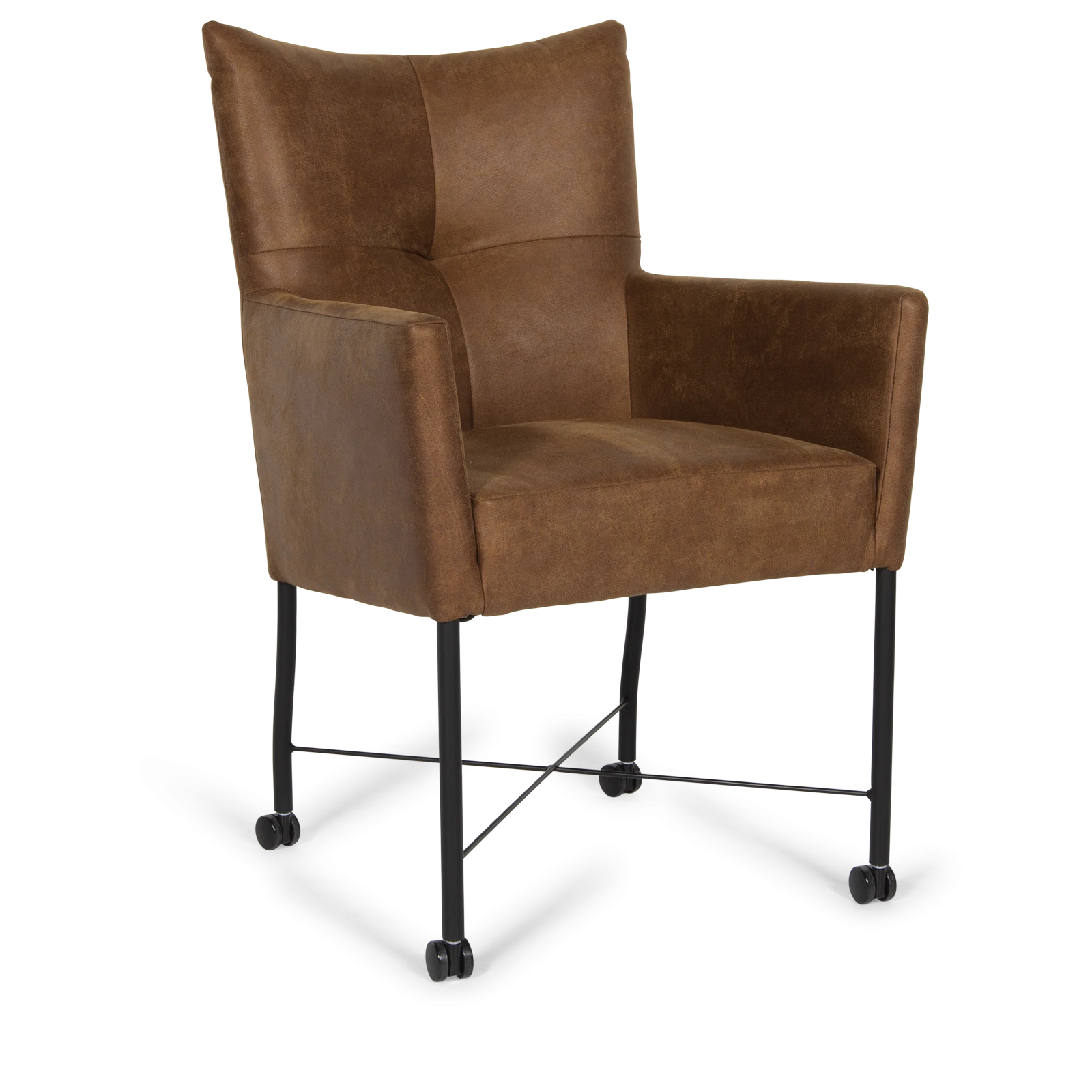 Armstoel Pim - Bizon Cognac (incl. kruis)