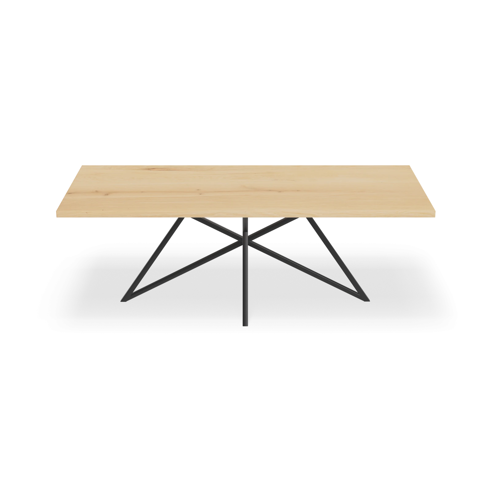 Eettafel Crosse - Rechthoek Eiken Nature White (220x100cm)