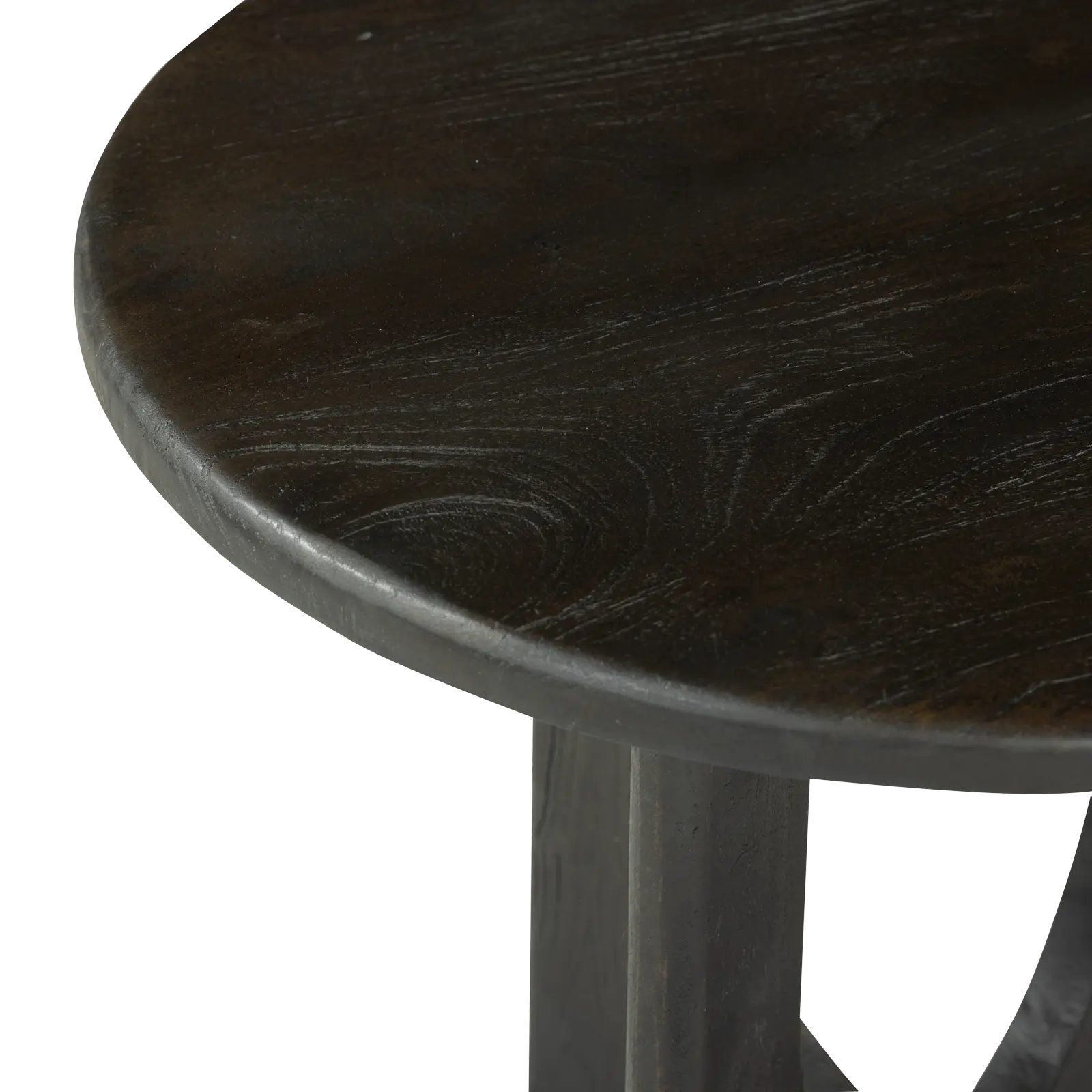 Salontafel set van 3 Bodino - rond 70/55/45 cm - Mangohout Cacao Bruin - sale
