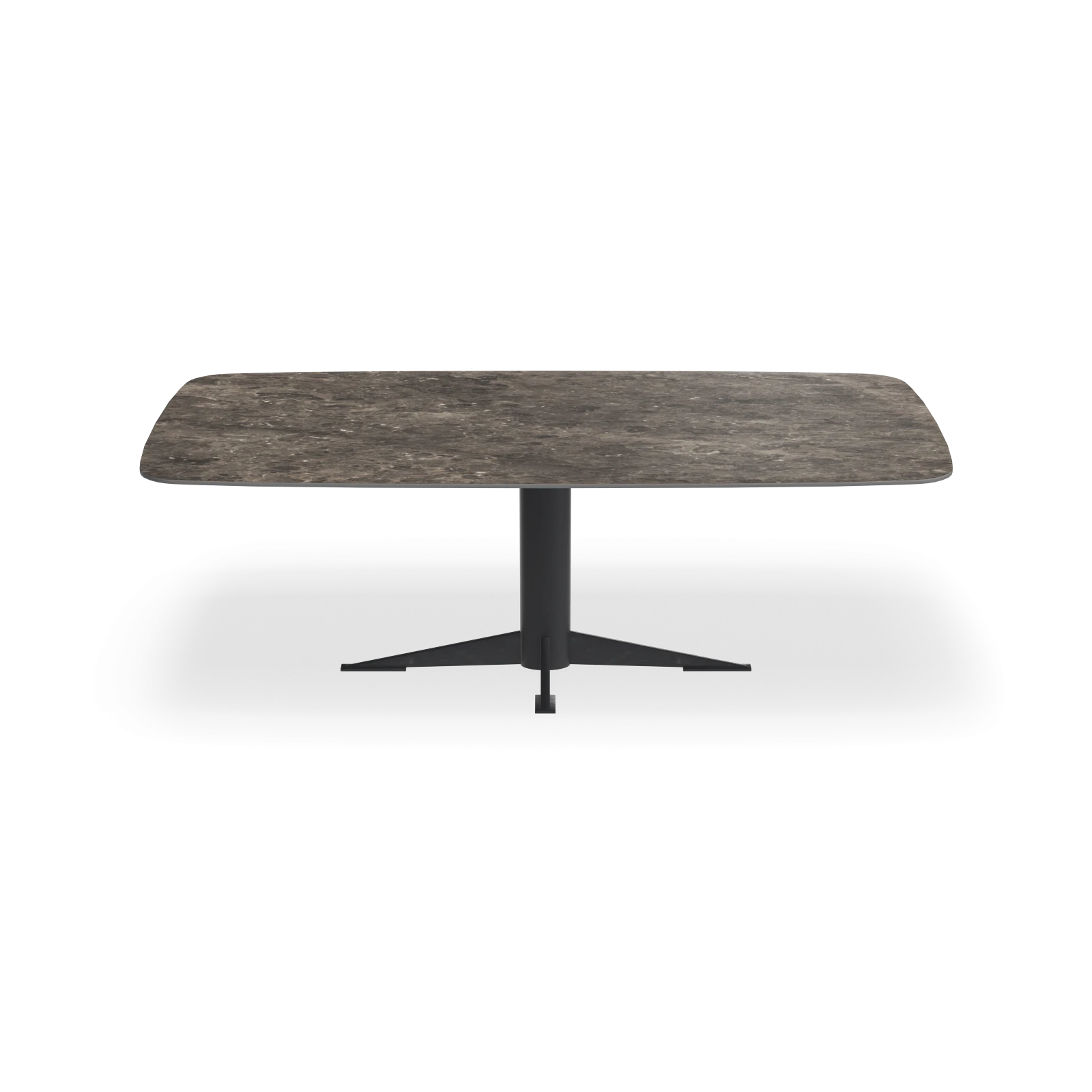 Eettafel Westfield - Deens Ovaal Keramiek Stone Look Gris du Gent Satin (220x110cm)