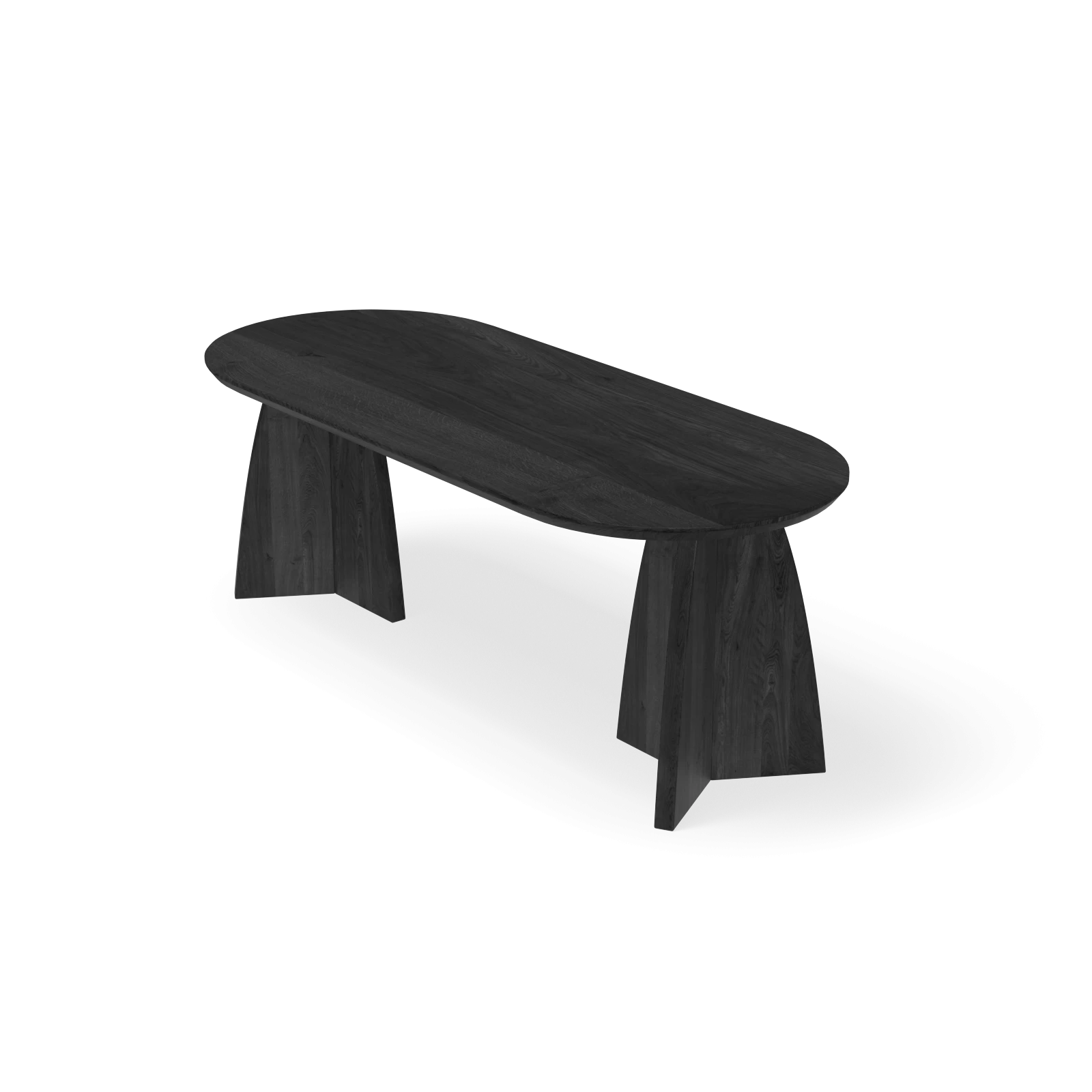 Eettafel Shiso - Halve Cirkel Black Sky (220x90cm)