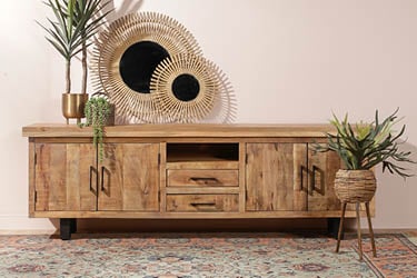 TV meubel kast mangohout