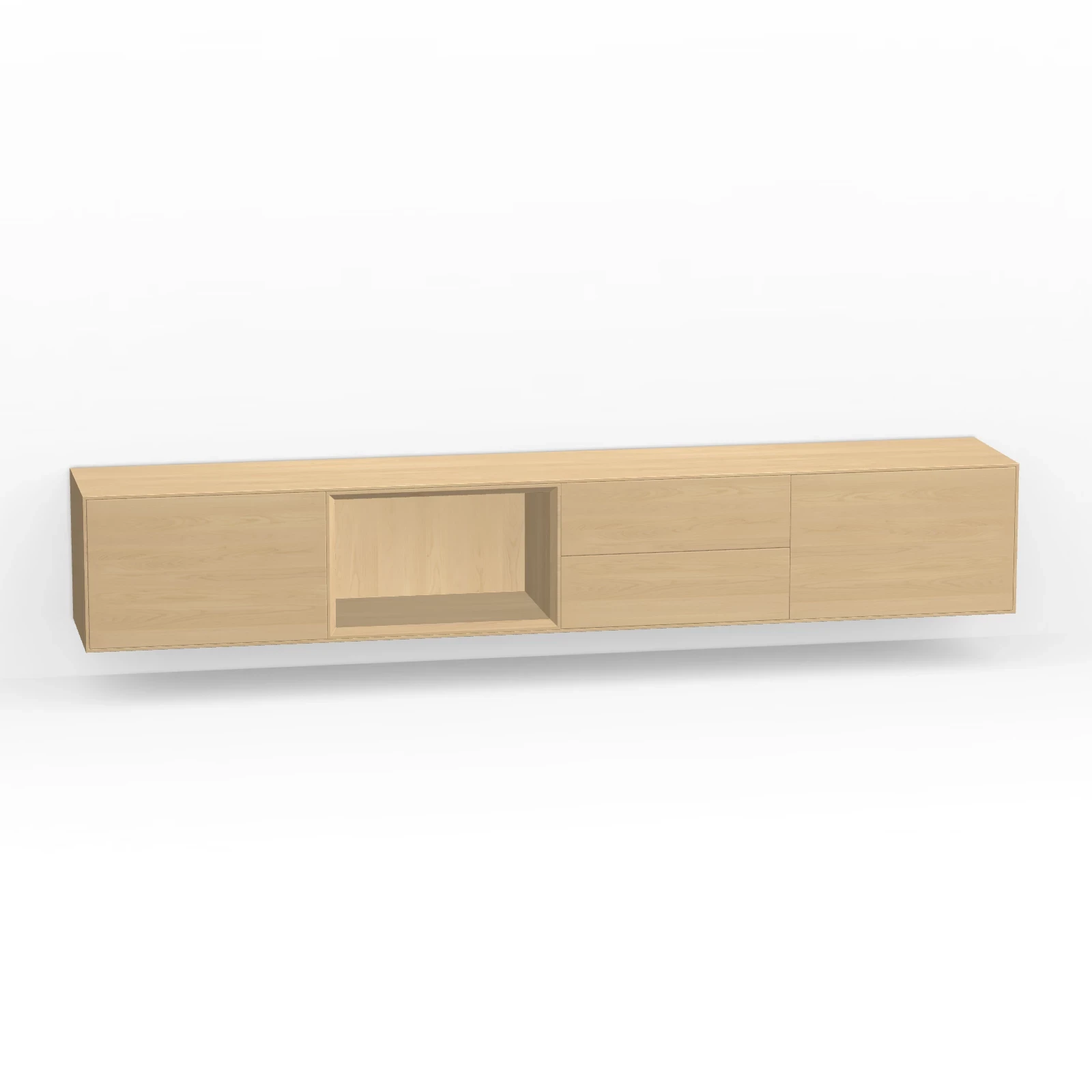 TV Meubel Nature White 240cm Zwevend