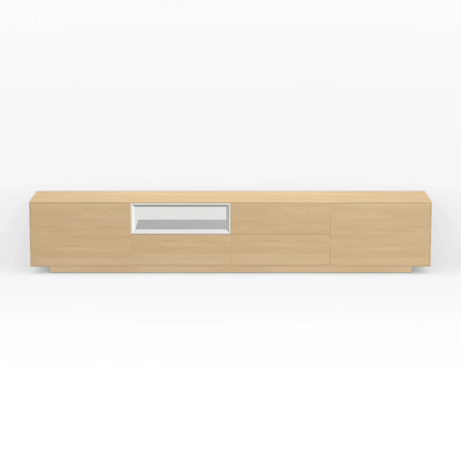 TV Meubel Nature White 240cm Plint