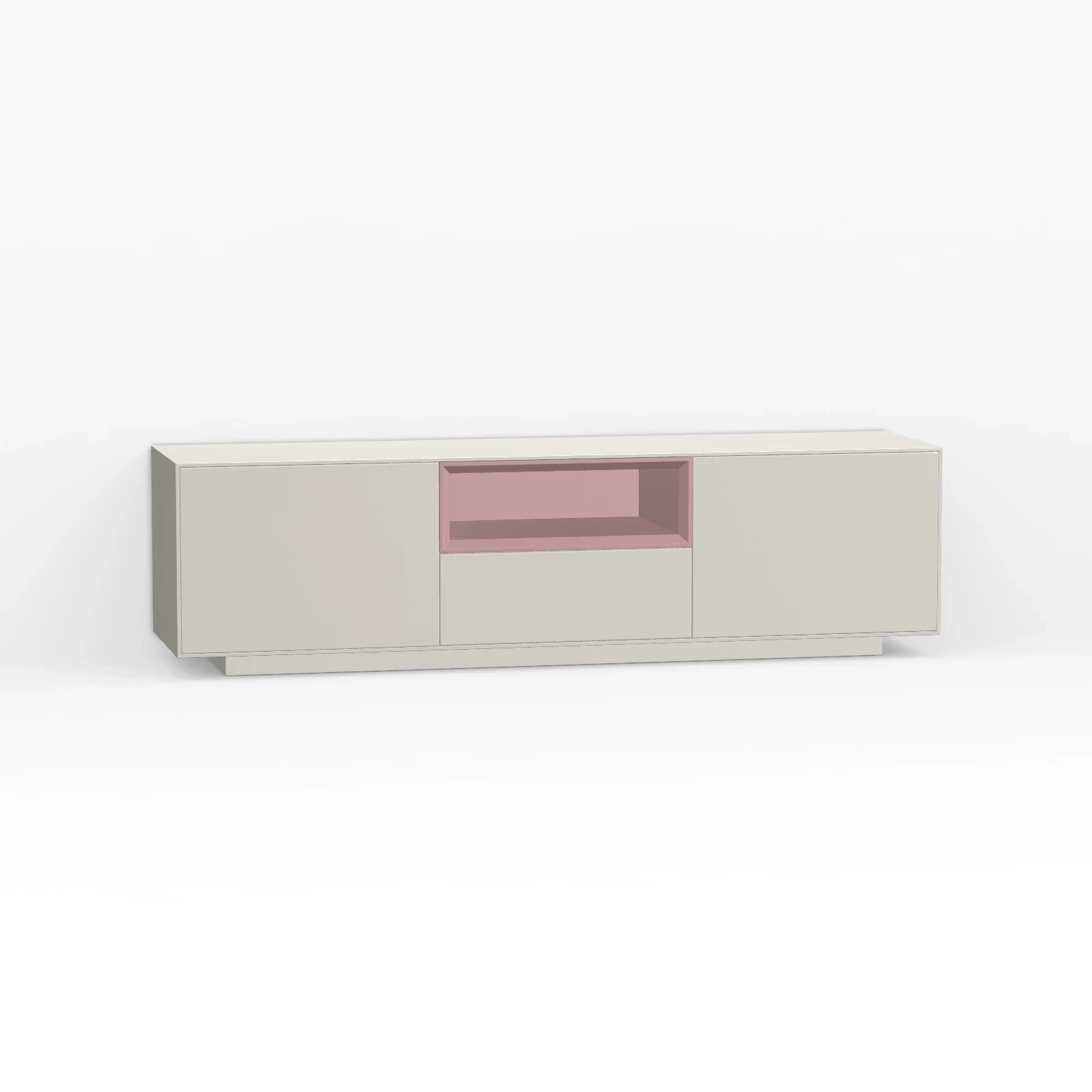 TV Meubel Pepper White 160cm Plint