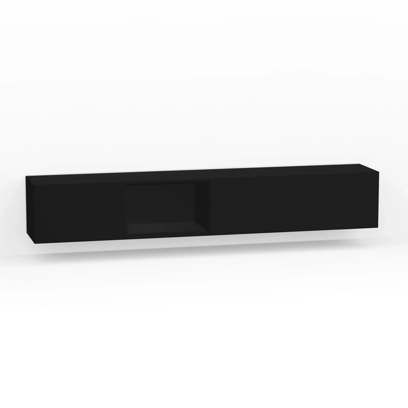 TV Meubel Black 240cm Zwevend