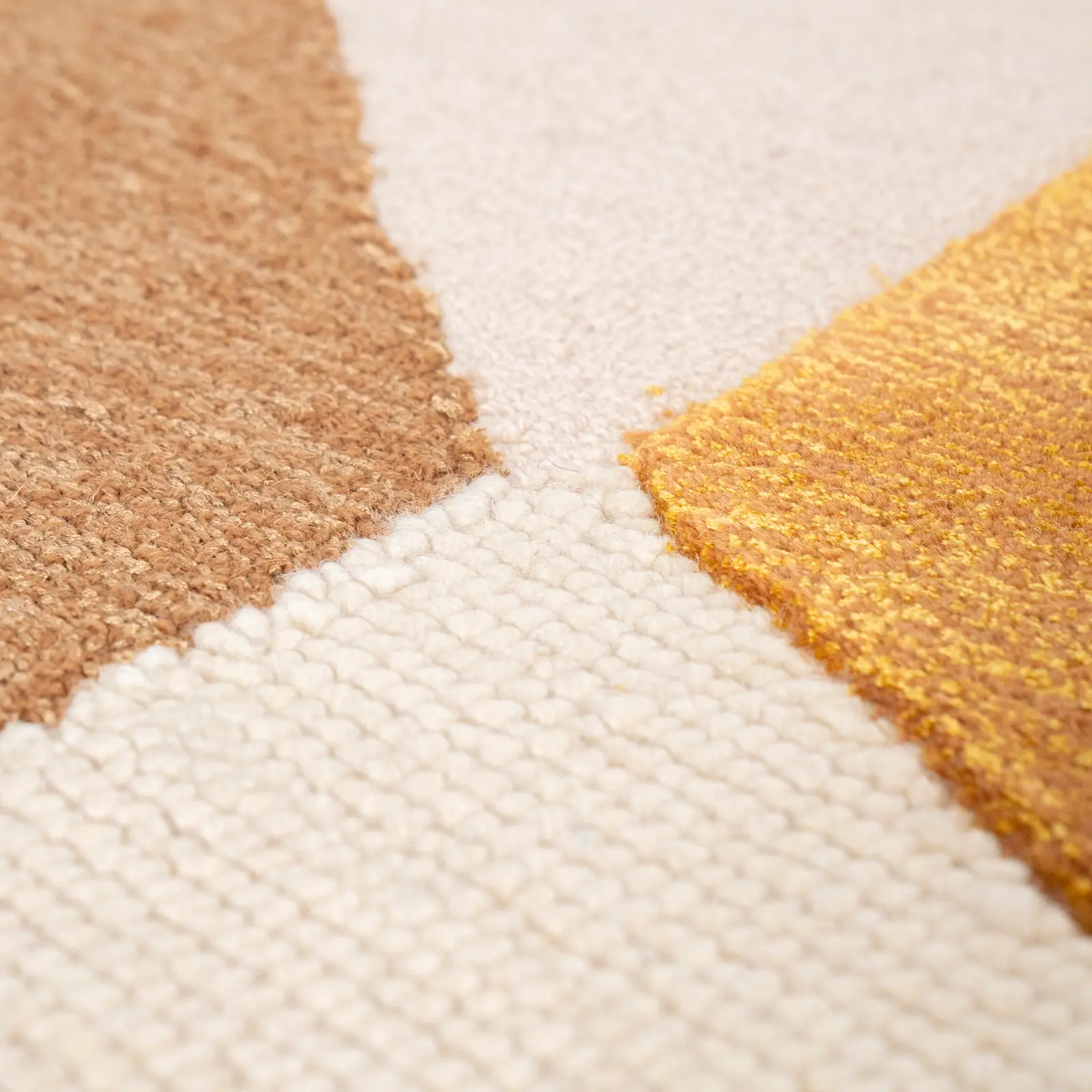 Vloerkleed Kazi  -190x290 cm - Meerkleurig: Okergeel / Mustard