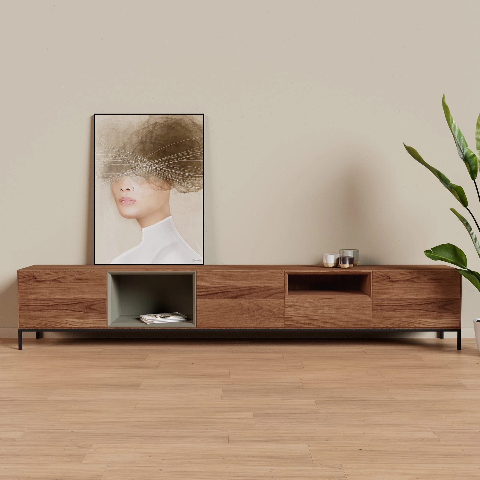 TV Meubel Verweerd 300cm Poot