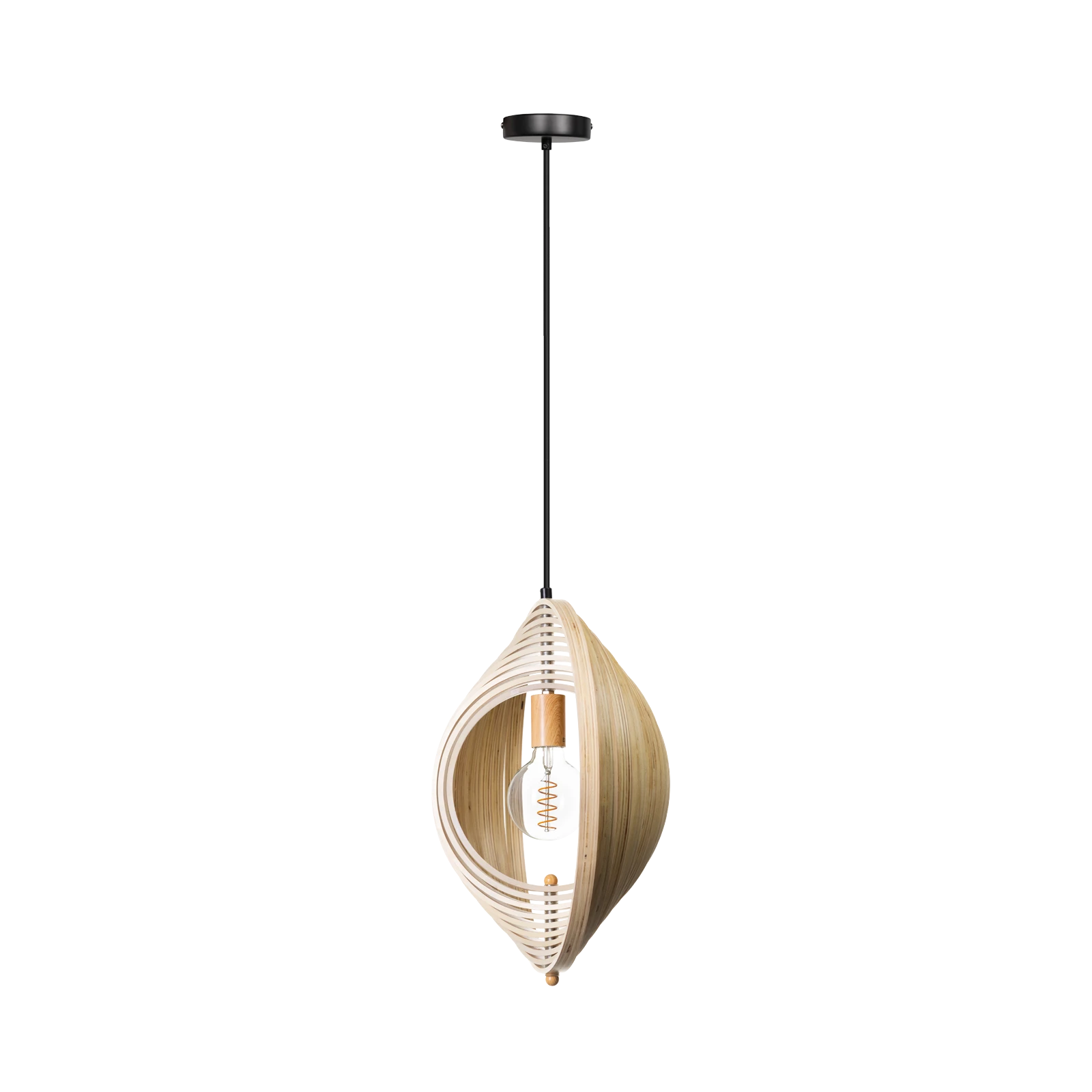 Hanglamp Woody (43,5cm) naturel