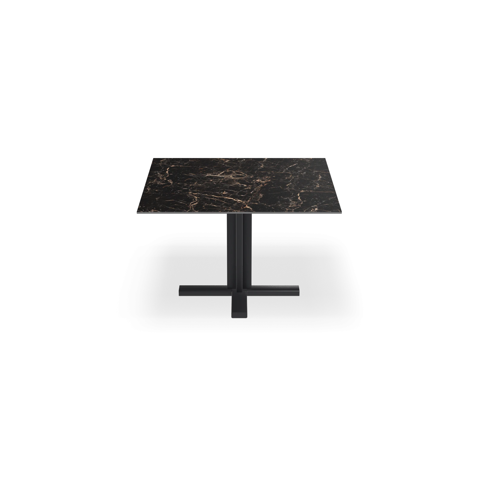 Eettafel Kolos - Vierkant Keramiek Saint Laurent Satin (120x120cm)