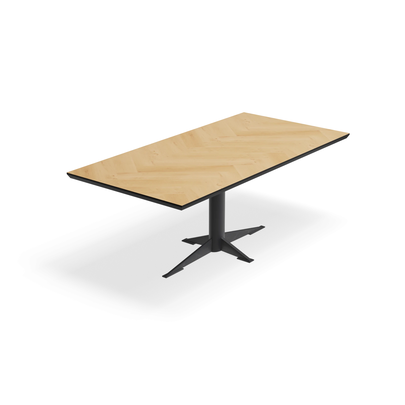 Eettafel Westfield - Rechthoek Eiken Visgraat Nature White (200x100cm)