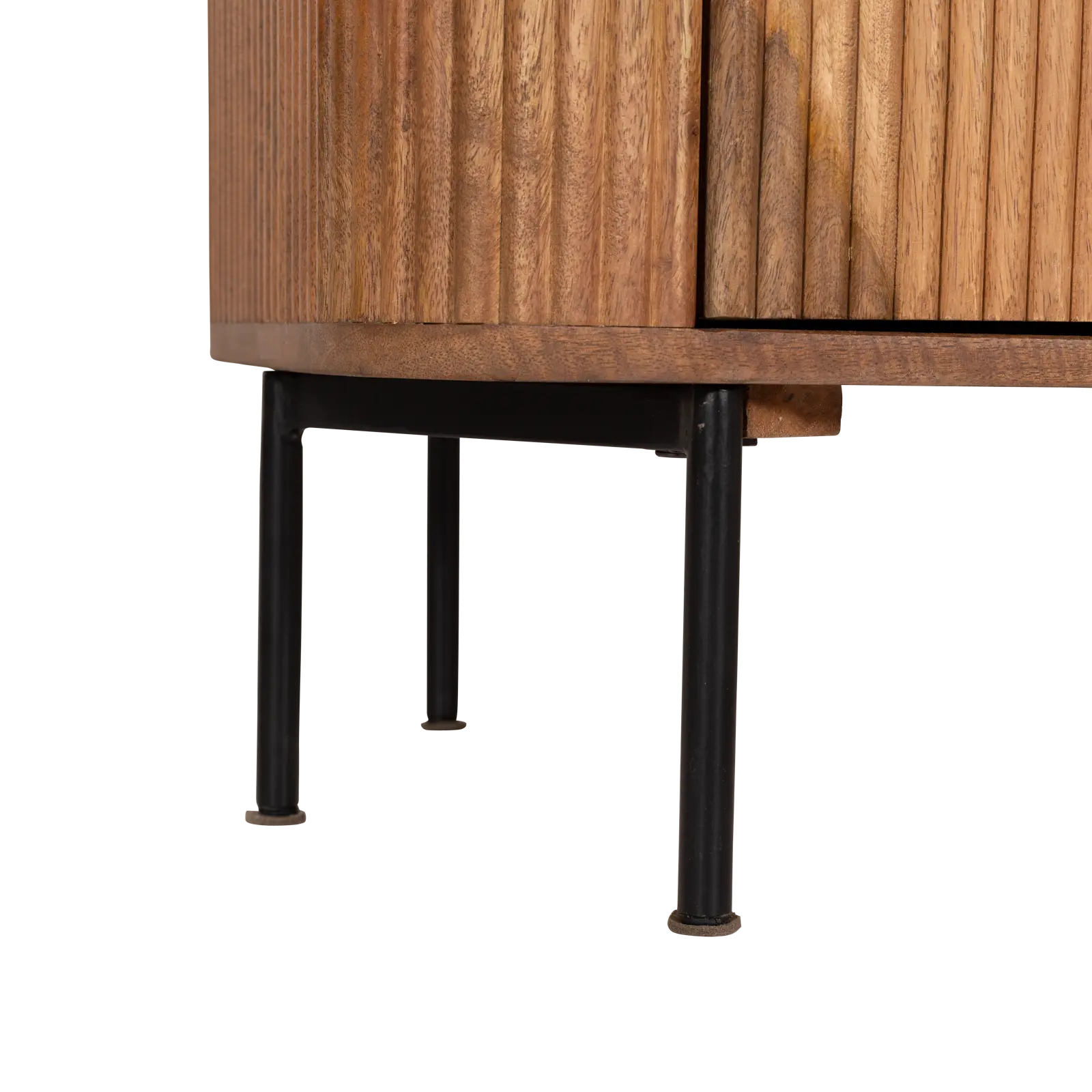Dressoir Amare - 200 cm - Mangohout Lichtbruin - 4 deuren
