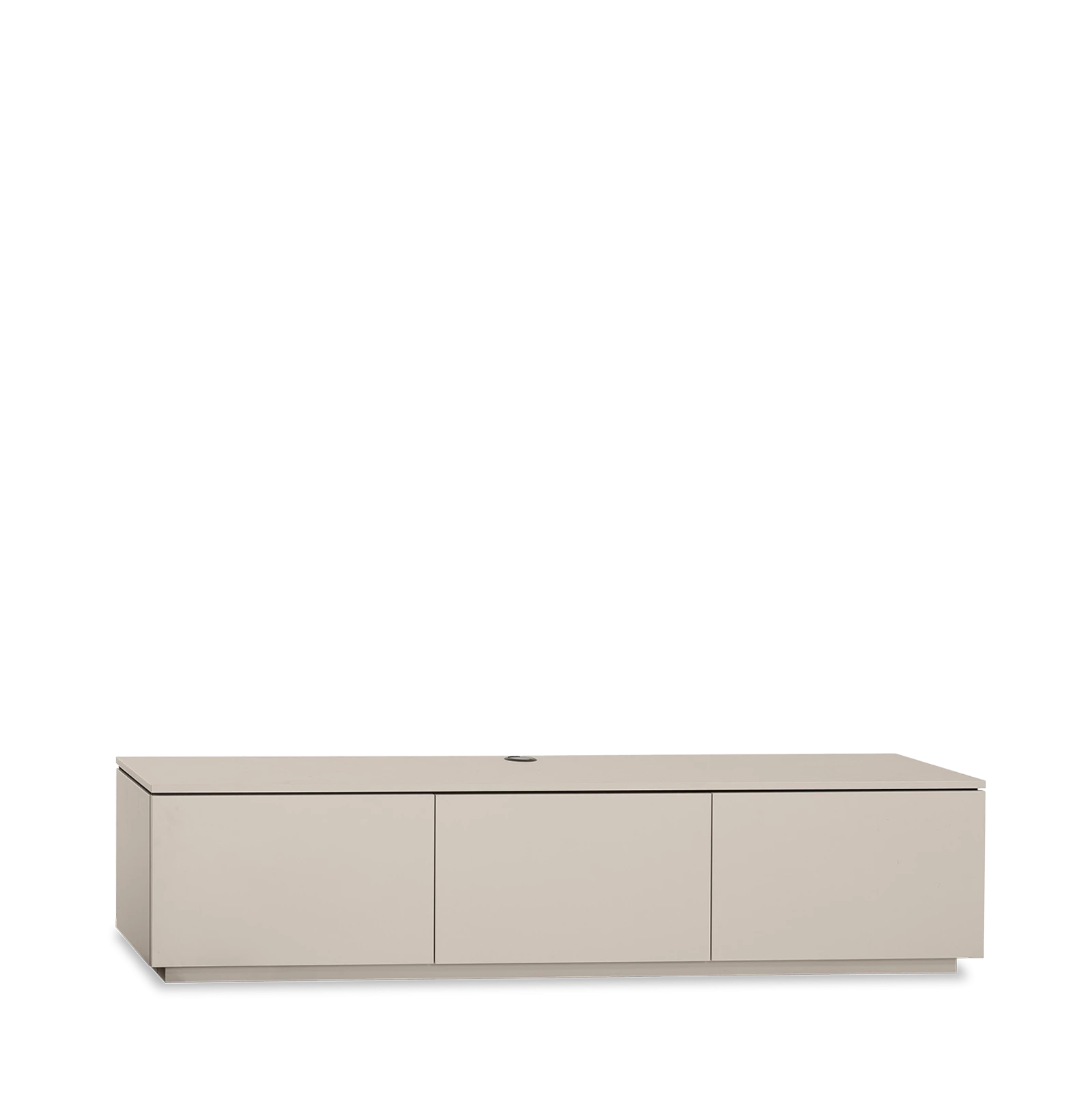 TV dressoir (Hoog - met plint - 3 klepdeuren) Lazzia - Ivory