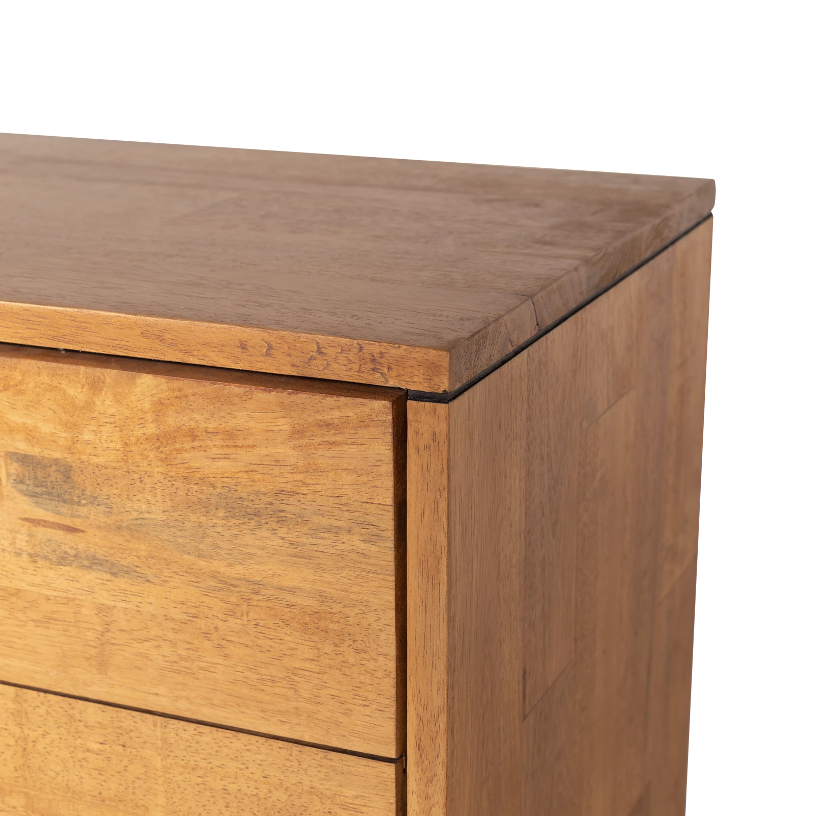 Tv meubel (hoog - 220cm - open vak) Palma - Warmbrown