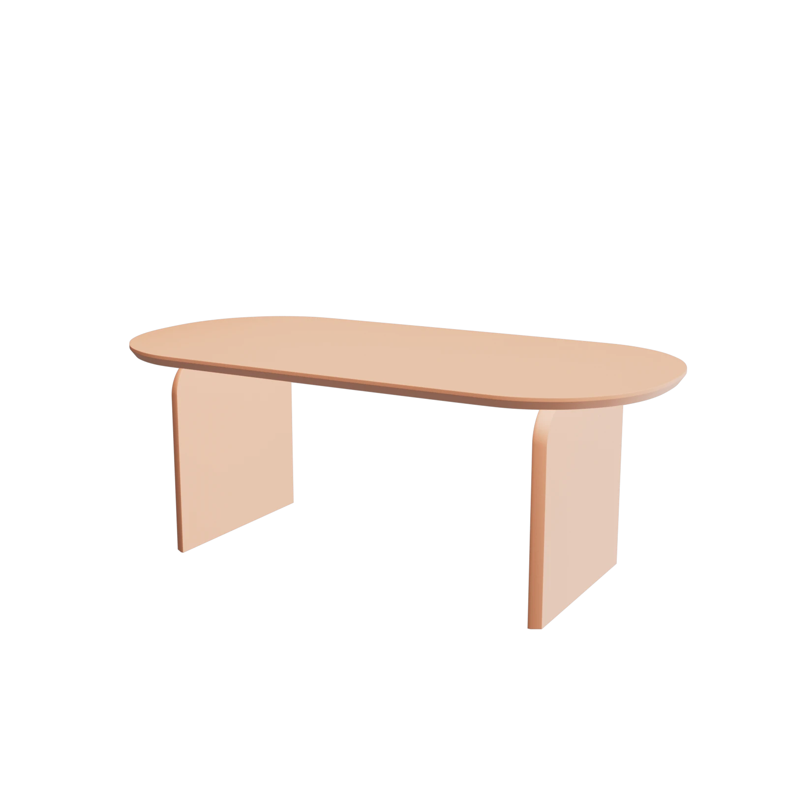 Eettafel Gate - Halve Cirkel Blush Apricot (220x100cm)
