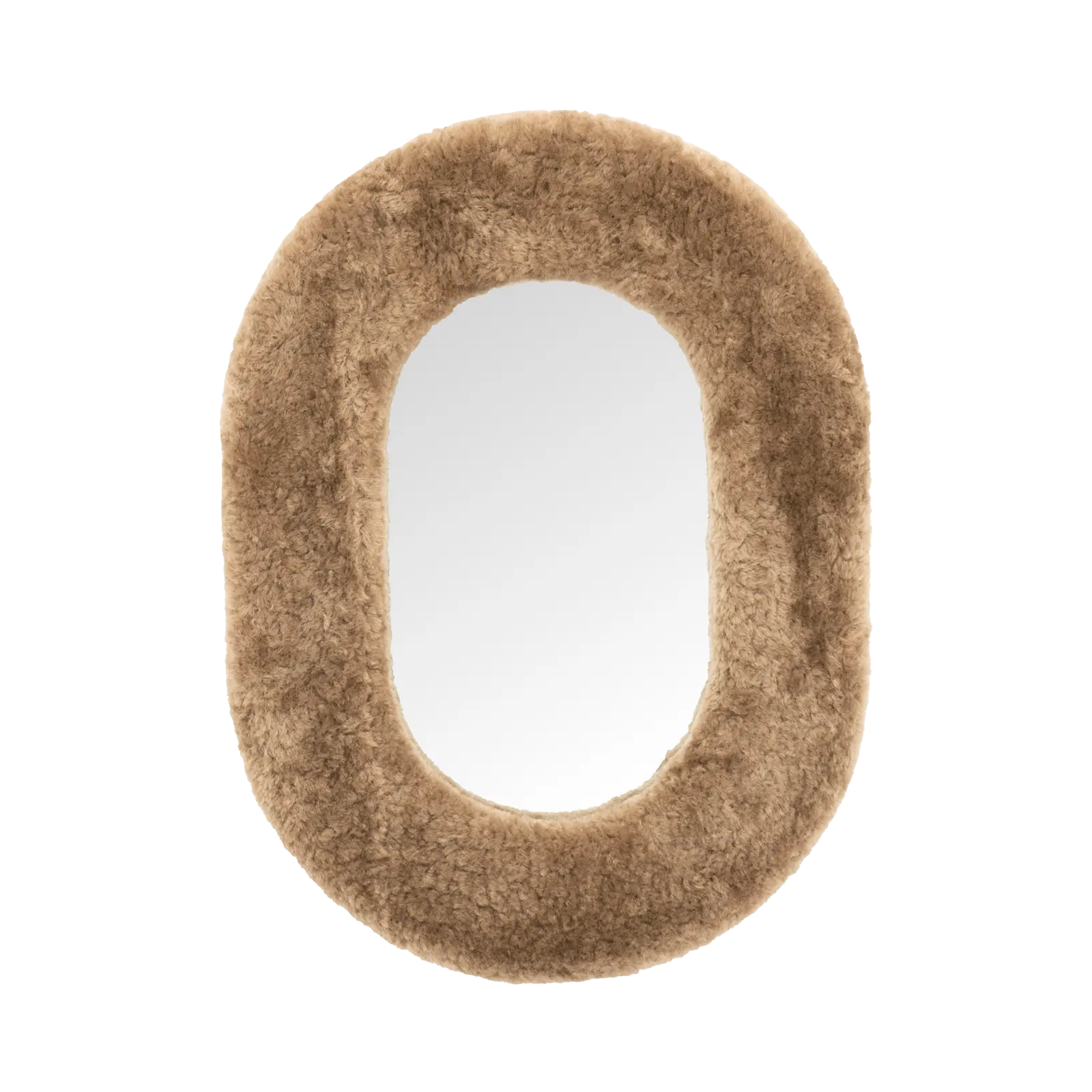 Spiegel Kiss - ovaal 49x66 cm - Bruin