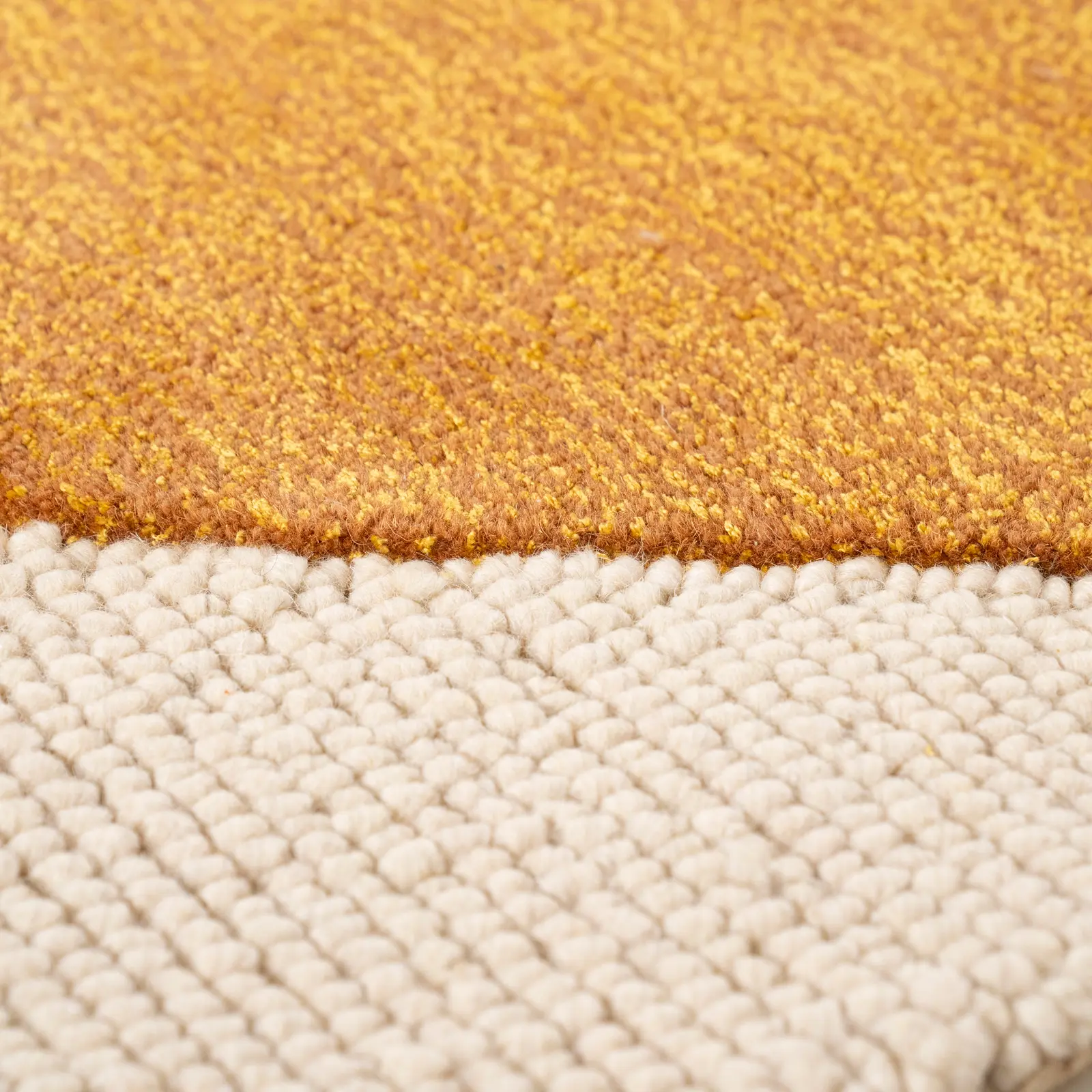 Vloerkleed Kazi  -190x290 cm - Meerkleurig: Okergeel / Mustard