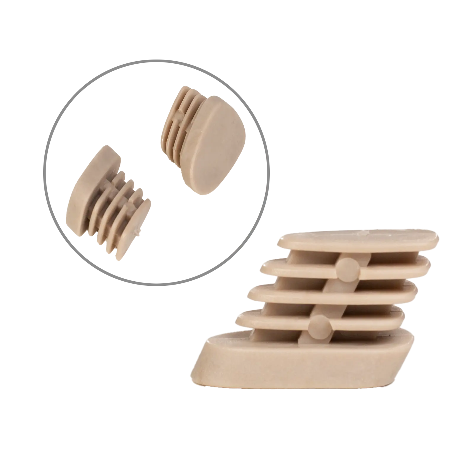 Dop (set van 4) Poot Raff (barstoel) - Beige