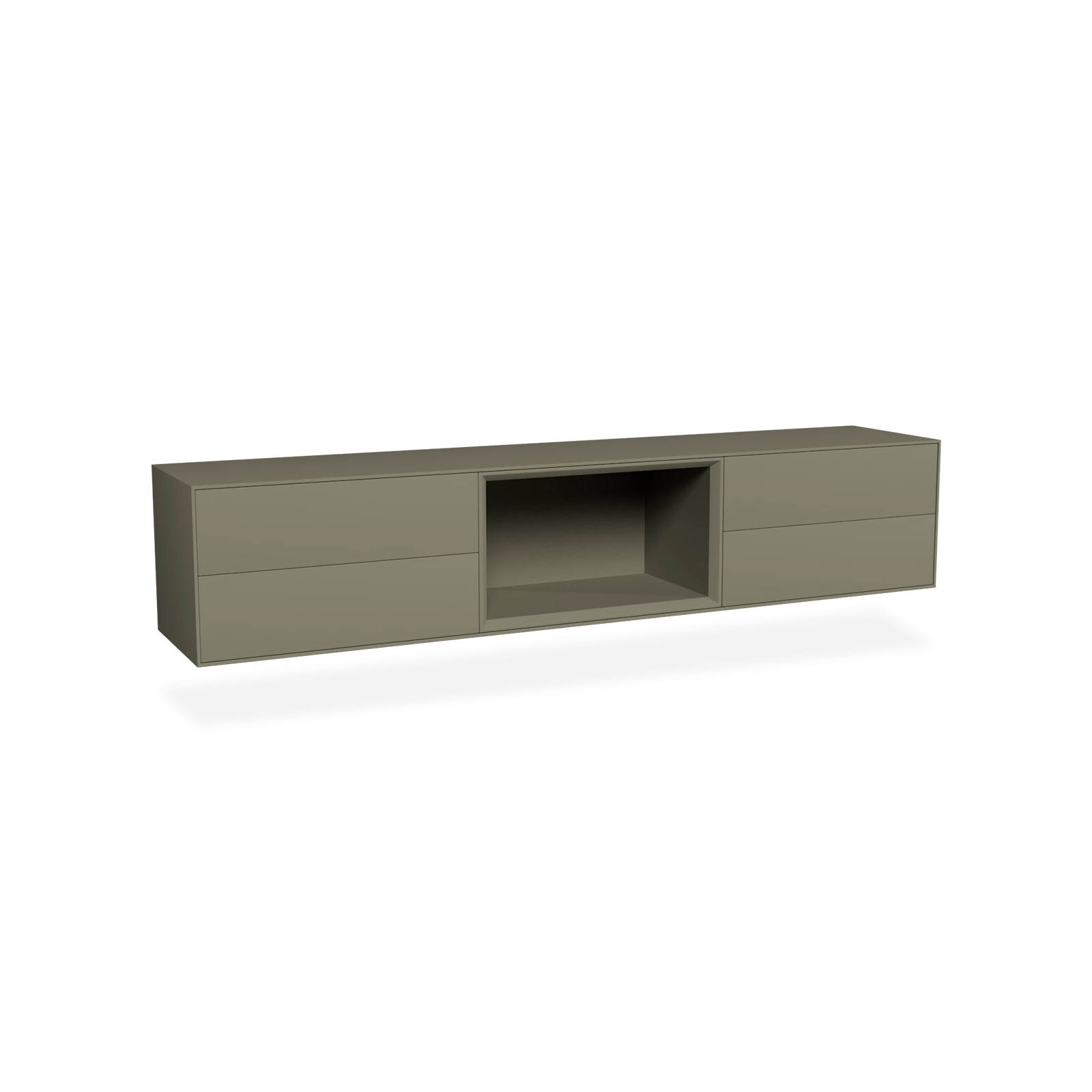 TV Meubel Moss Grey 200cm Zwevend