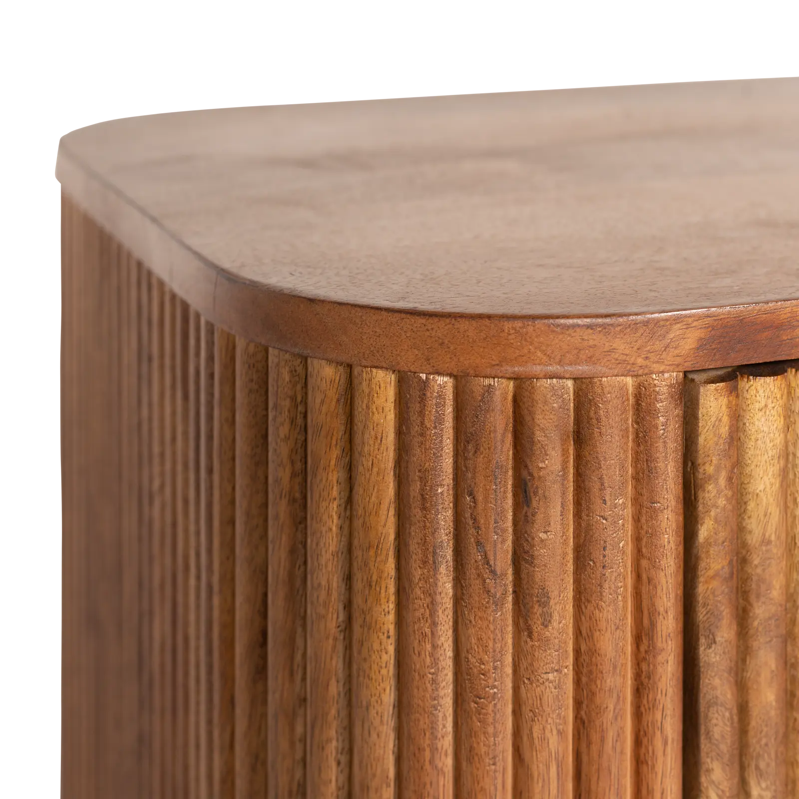 TV meubel Amare - 154 cm - Mangohout Lichtbruin - 3 deuren