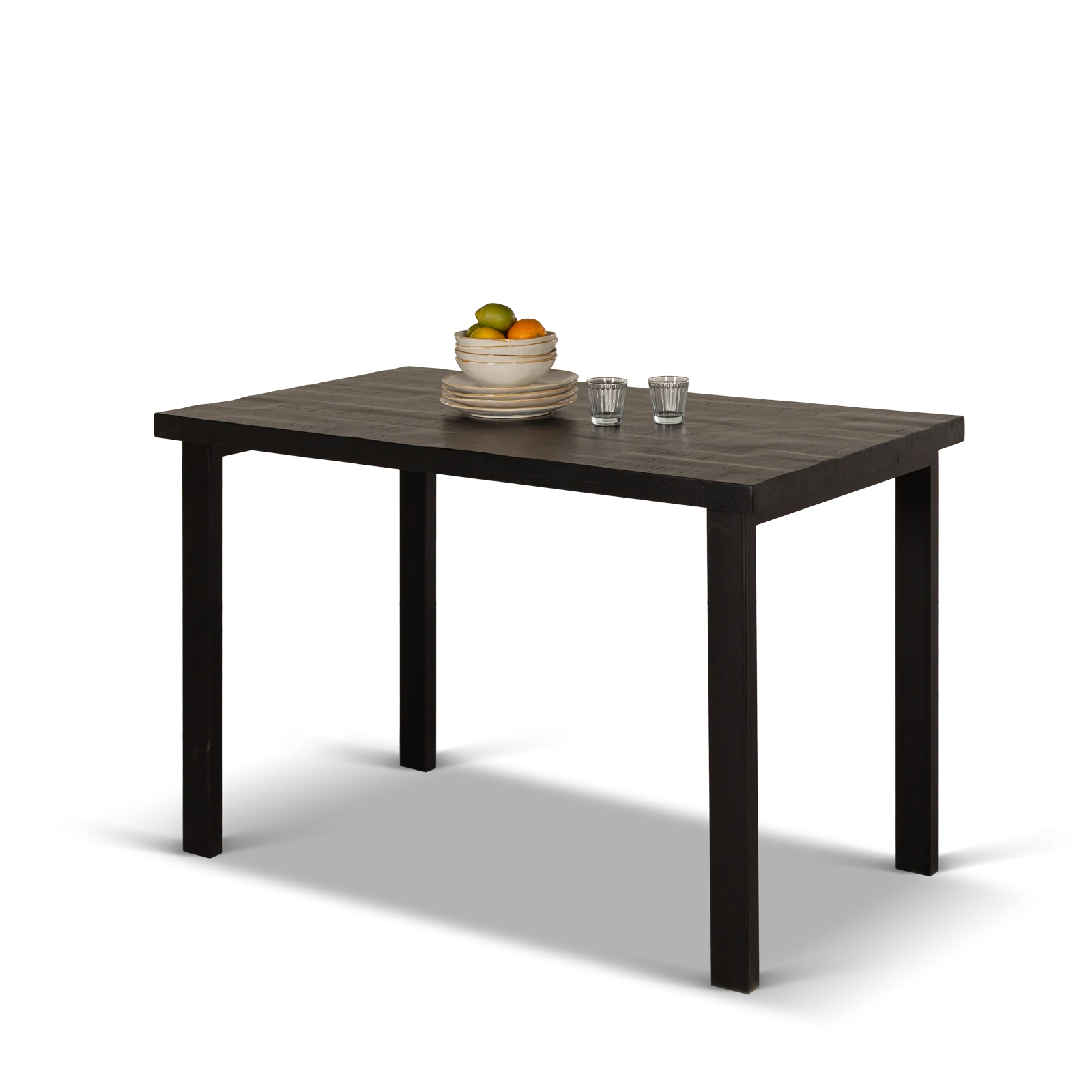 Bartafel (140x80cm) Steelwood - Zwart