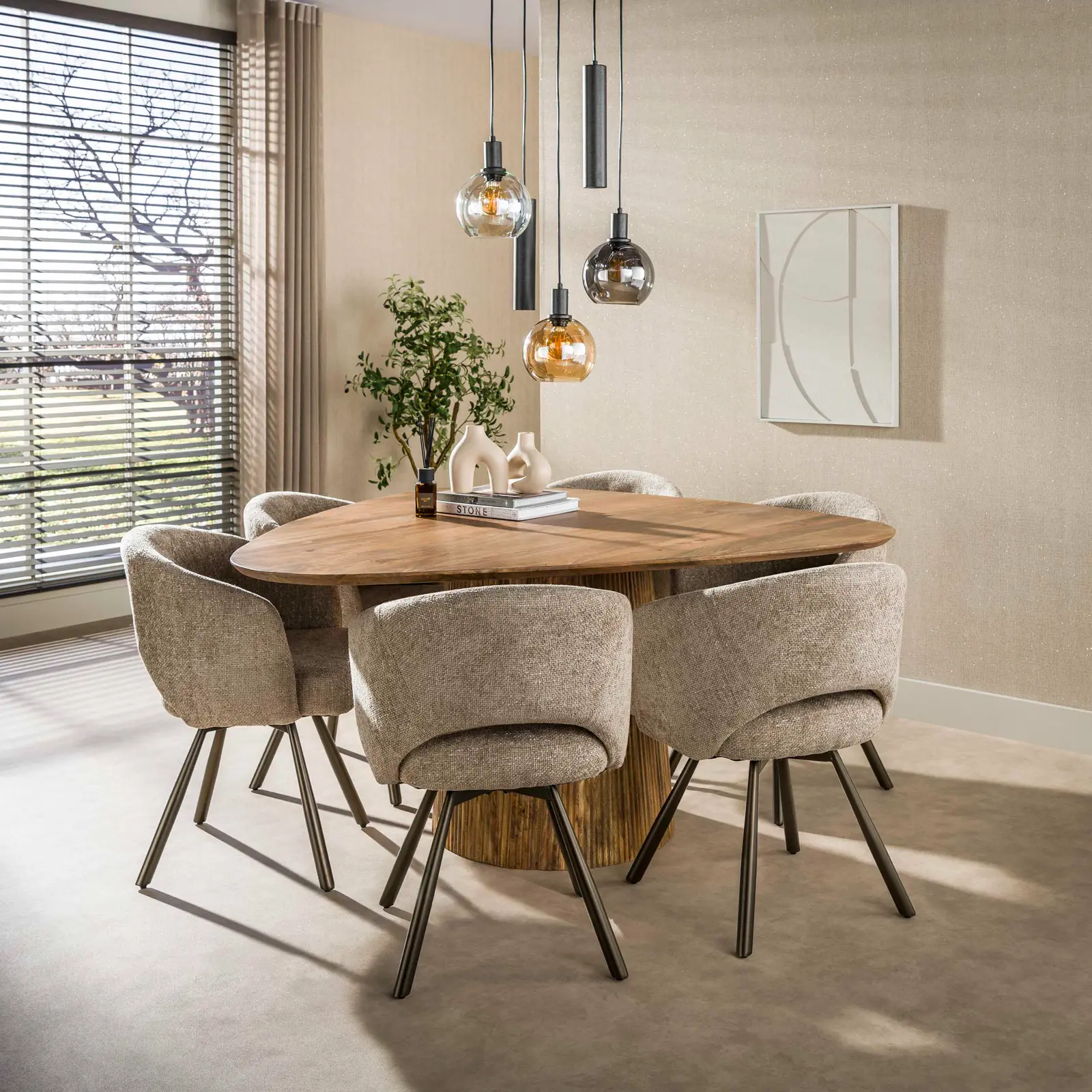 Hanglamp Sfera - Tricolore getrapt 5 lichts - Artic Zwart