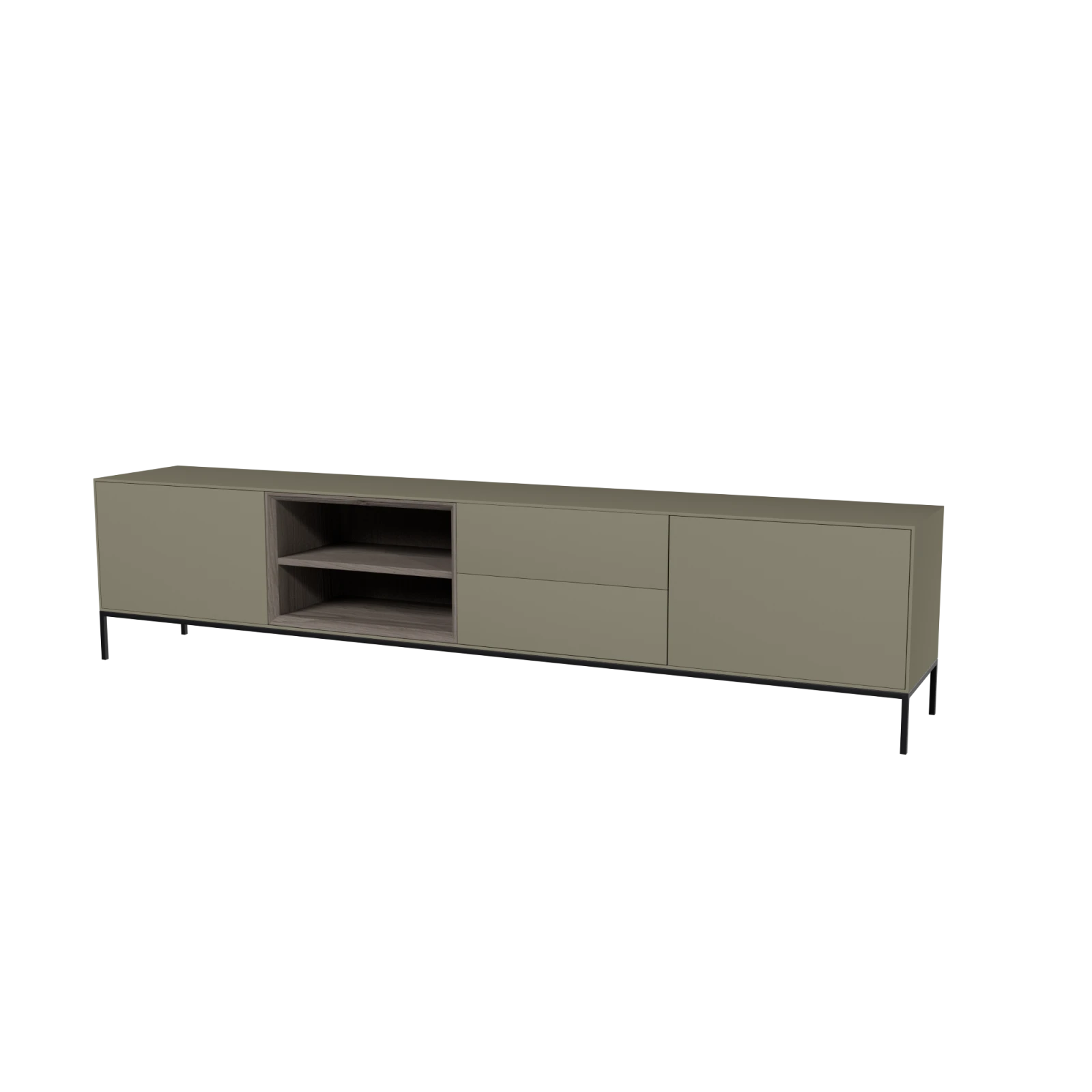 TV Meubel Moss Grey 240cm Poot