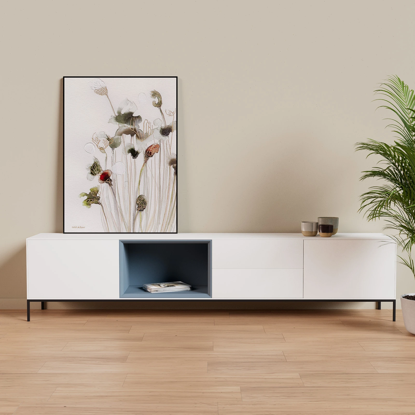 TV Meubel Signal White 240cm Poot