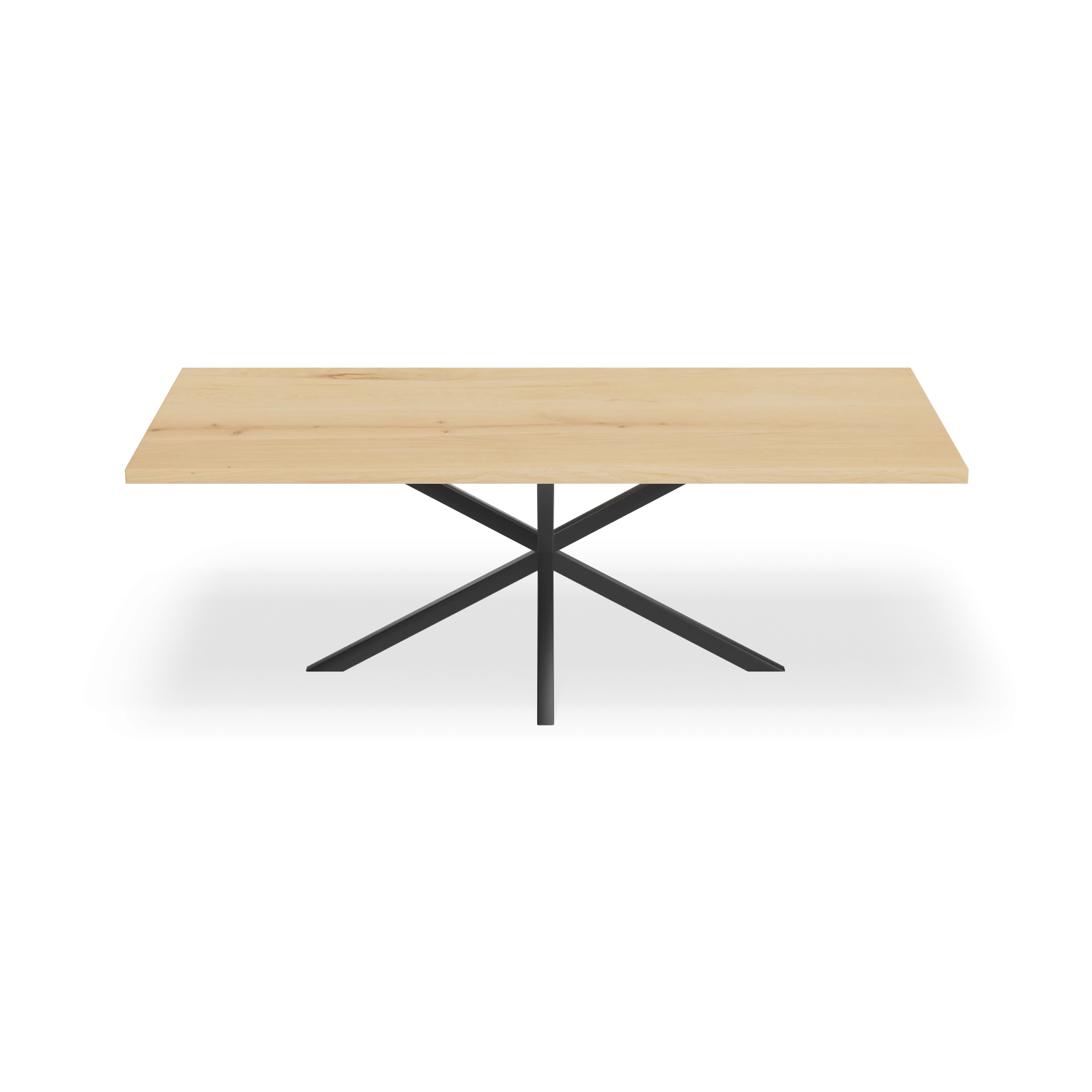 Eettafel North - Rechthoek Eiken Nature White (220x110cm)