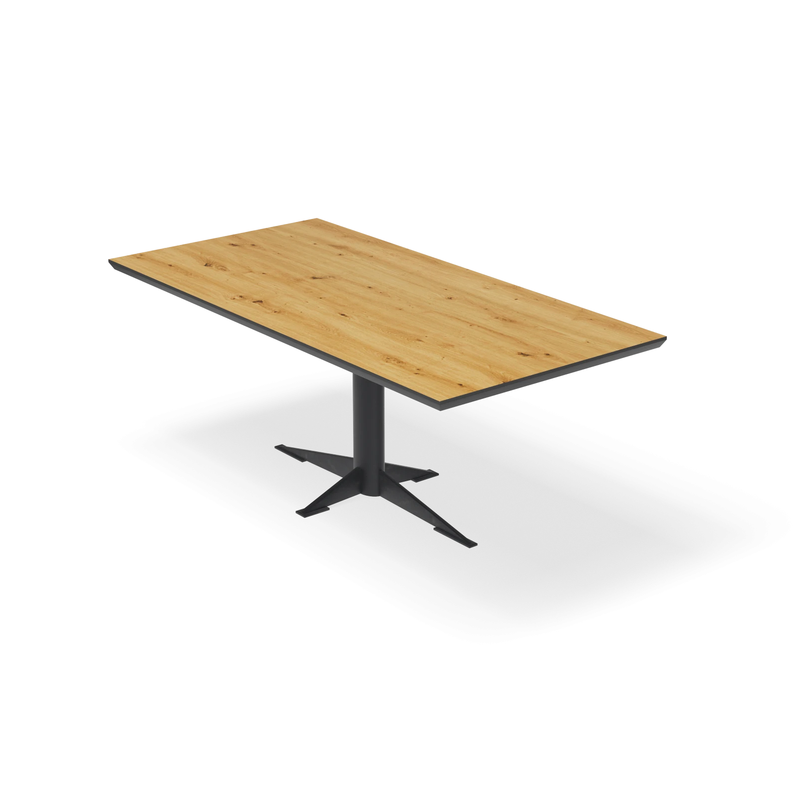 Eettafel Westfield - Rechthoek HPL Houtlook Naturel (200x100cm)