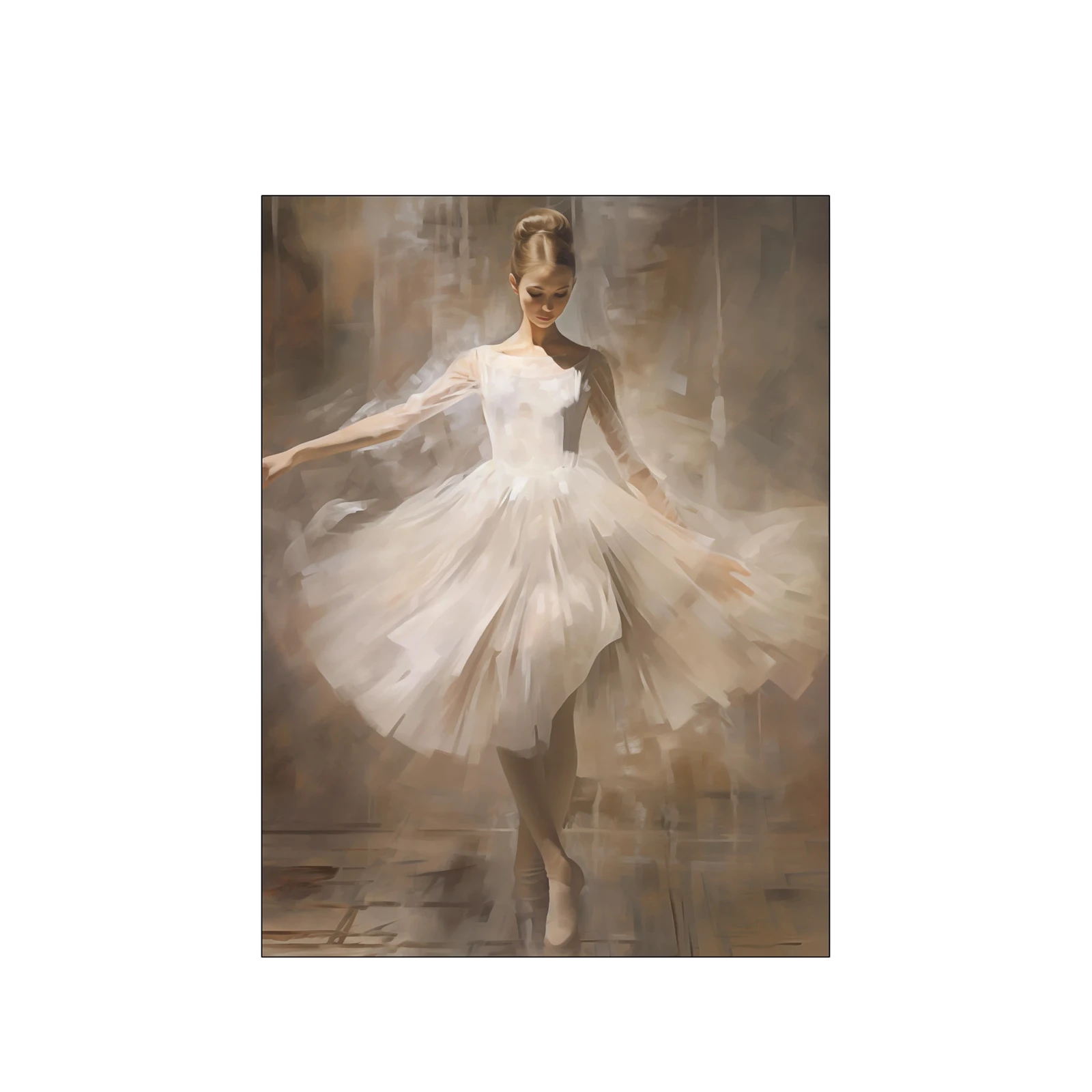 Wanddecoratie 110x80 Dancing Ballerina (small)