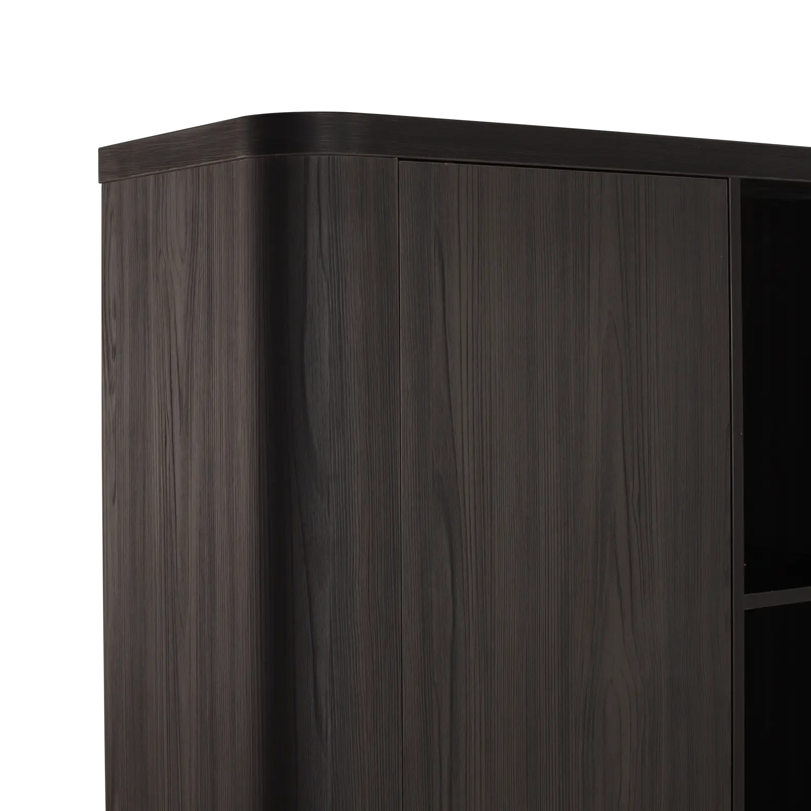 Wandkast Monaco - 100 cm - Zwart - 3 deuren, 3 vakken