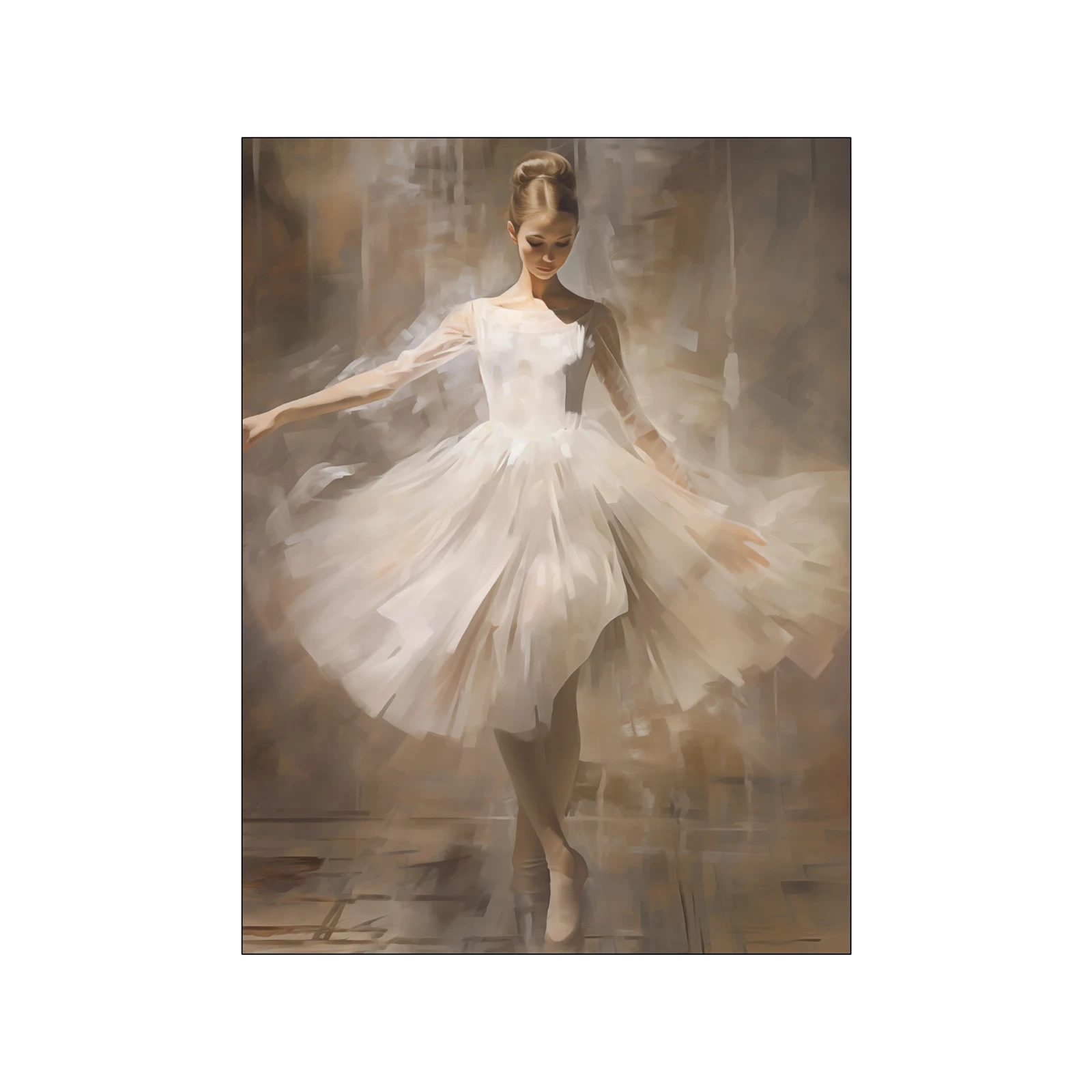 Wanddecoratie 145x110 Dancing Ballerina (medium)