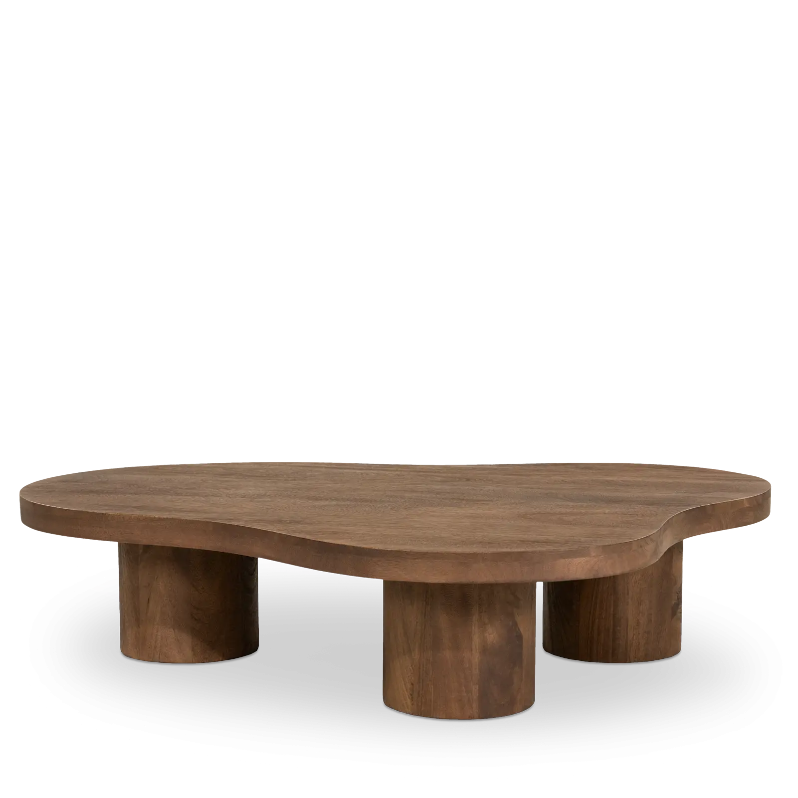 Salontafel Charlie - organisch 130x100 cm - Mangohout Lichtbruin