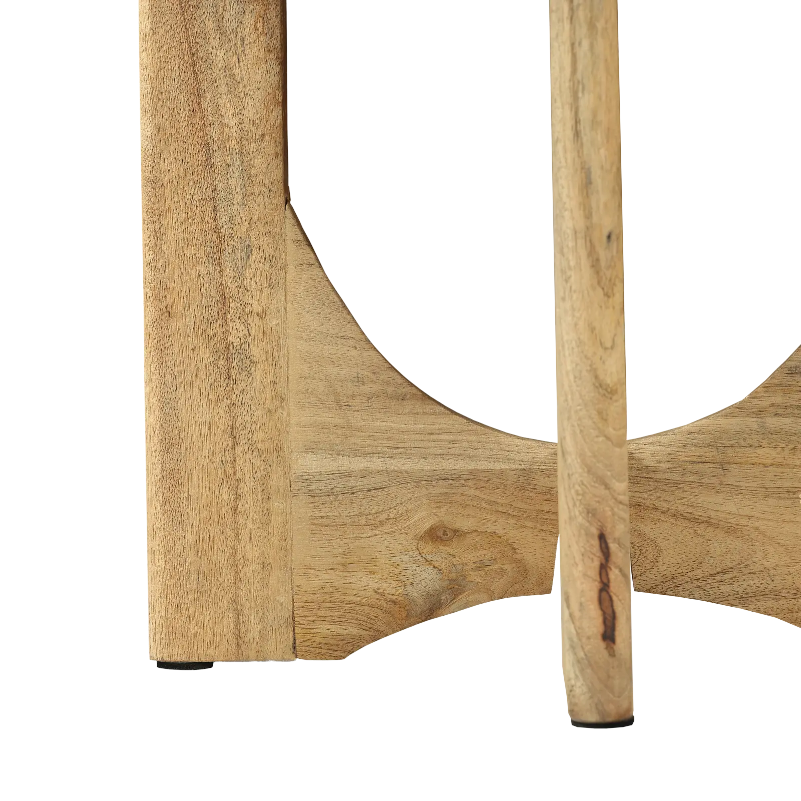 Salontafel set van 3 Bodino - rond 70/55/45 cm - Mangohout Loom Naturel