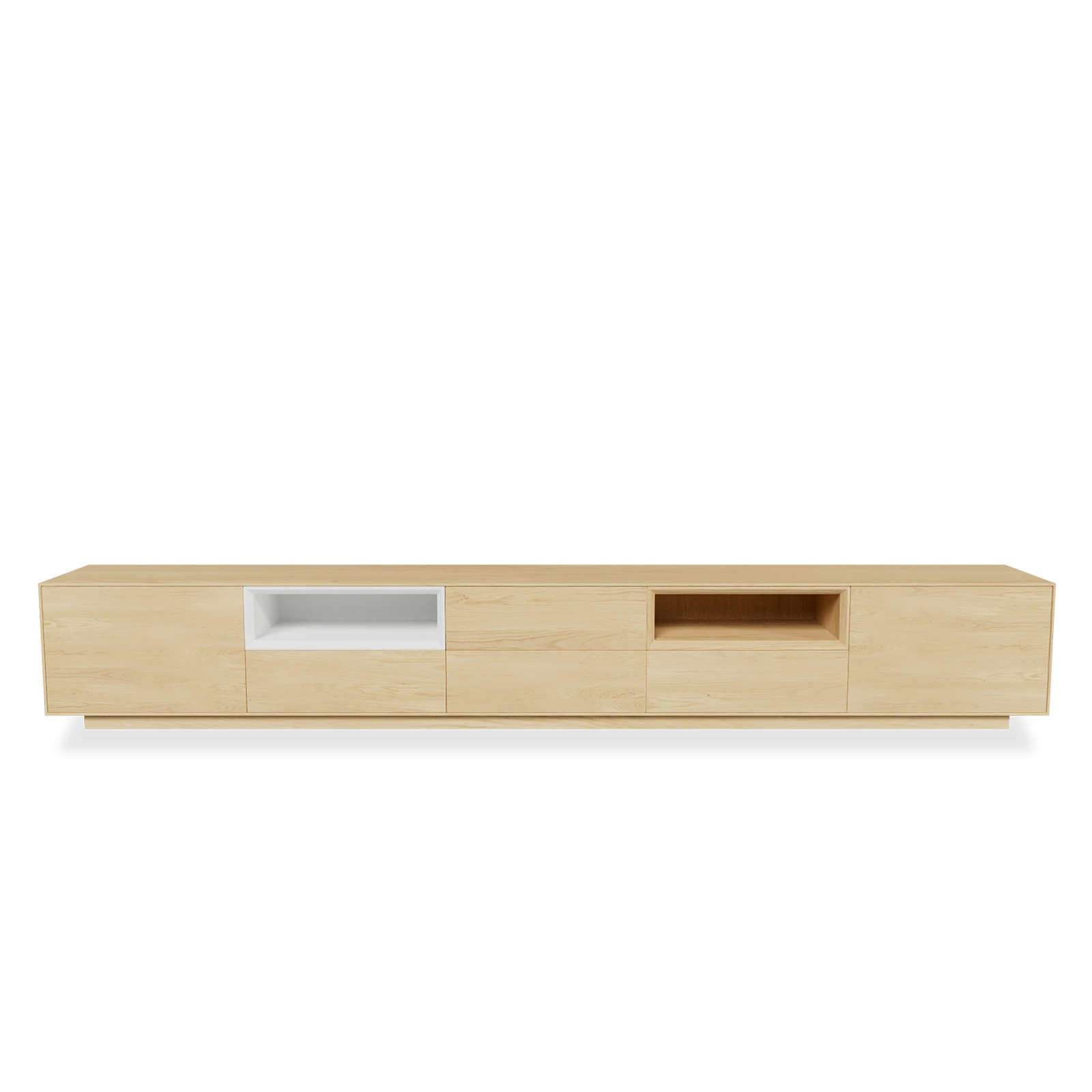 TV Meubel Nature White 300cm Plint