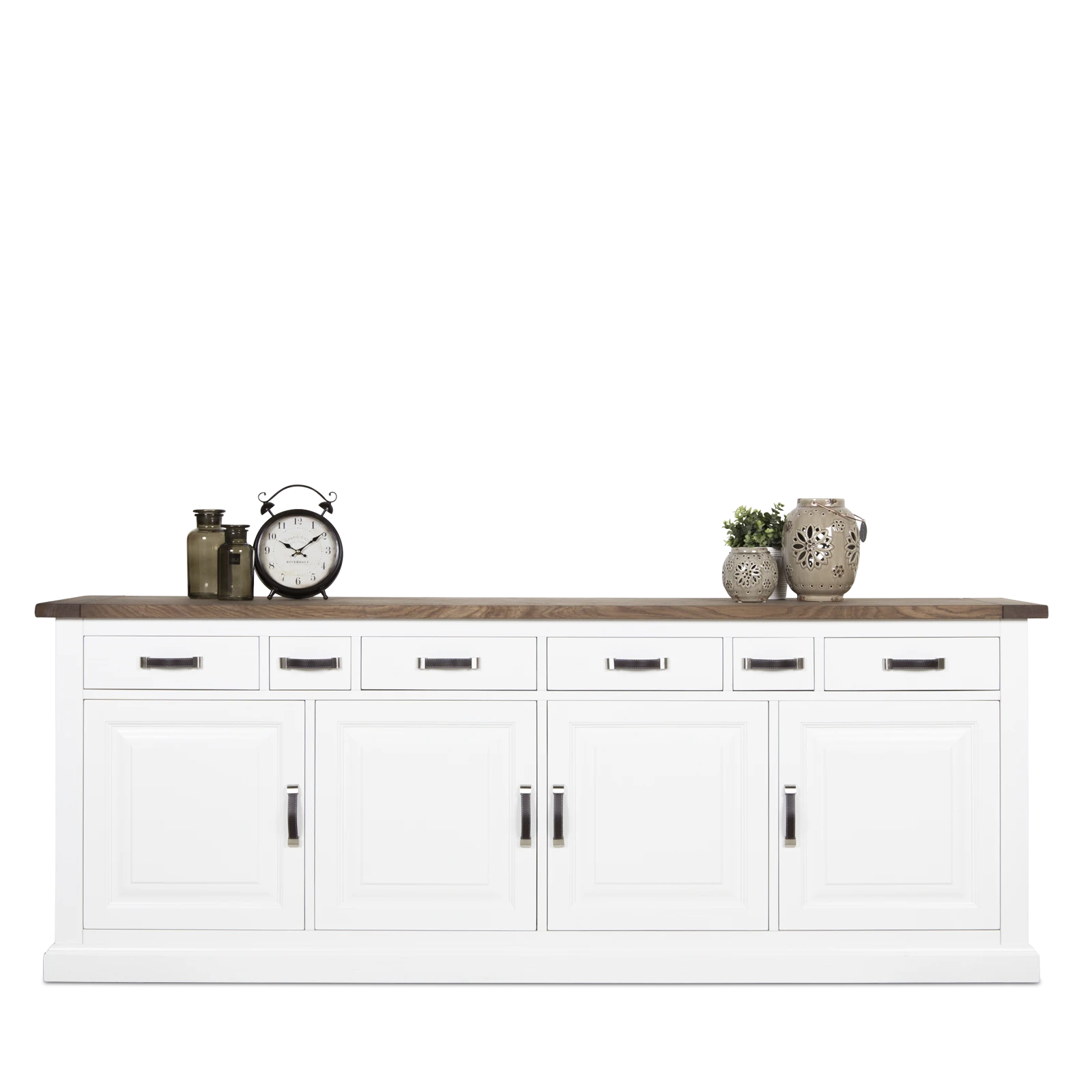 Dressoir (220cm) Silvercreek - Combi Verweerd/RAL9010