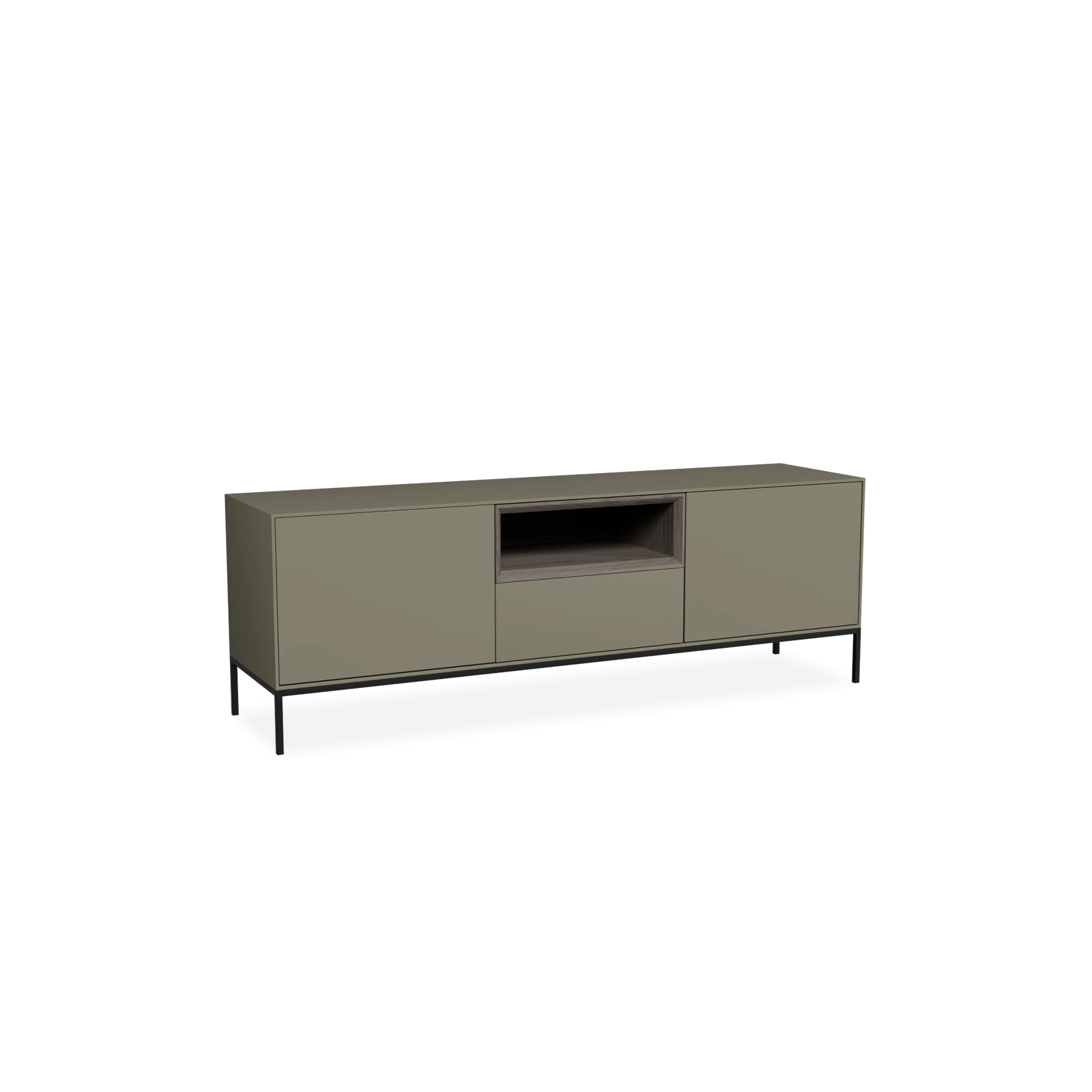 TV Meubel Moss Grey 160cm Poot