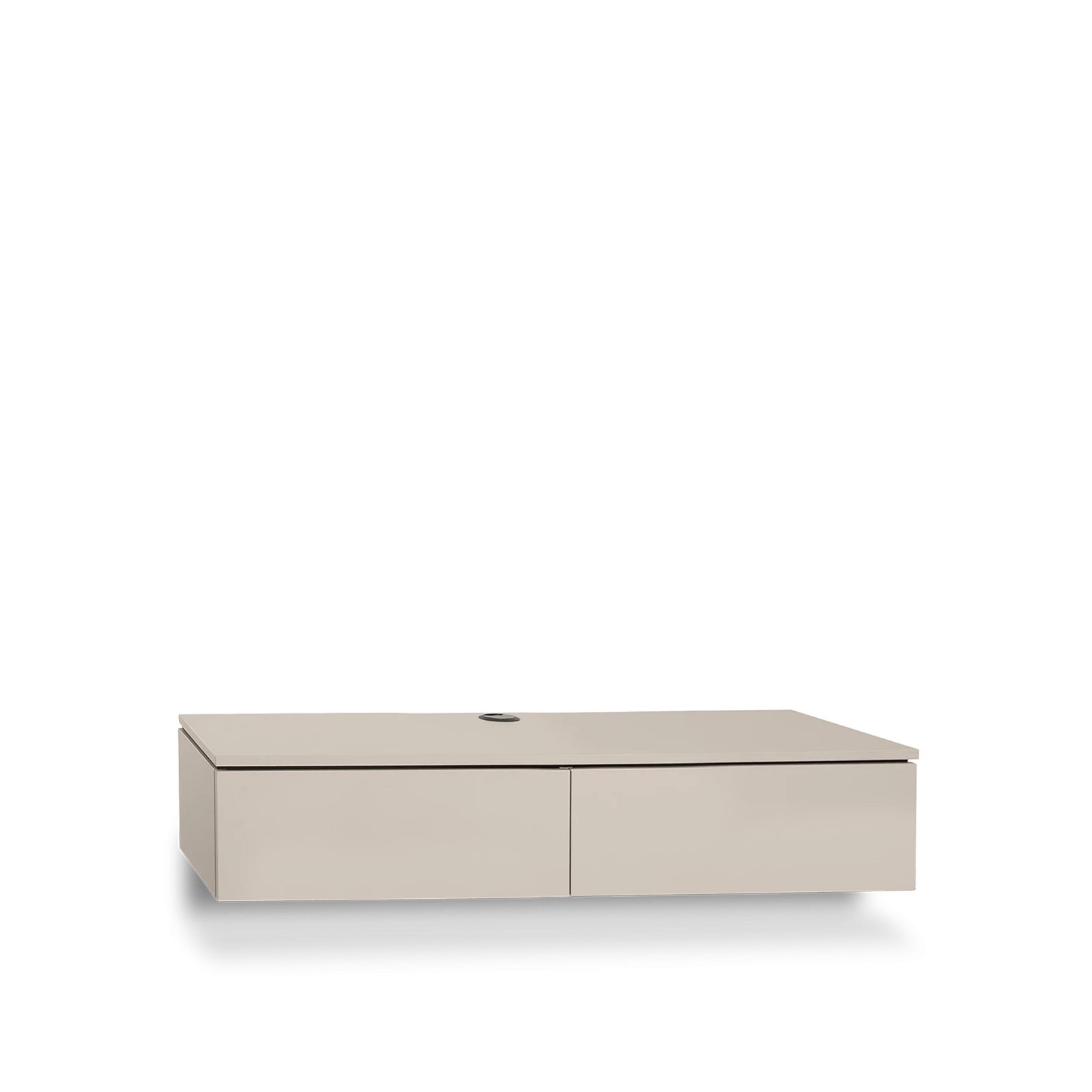 TV dressoir (Laag - hangend - 2 laden) Lazzia - Ivory