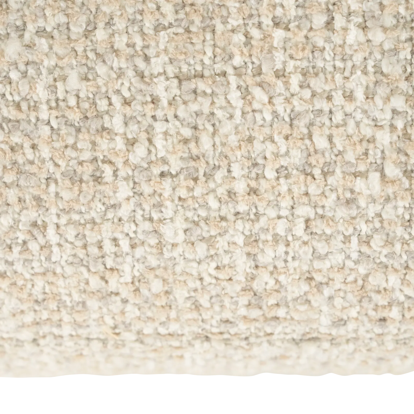 Fauteuil Jordan - draaibaar - stof Asti Beige - grof geweven - ronde vorm