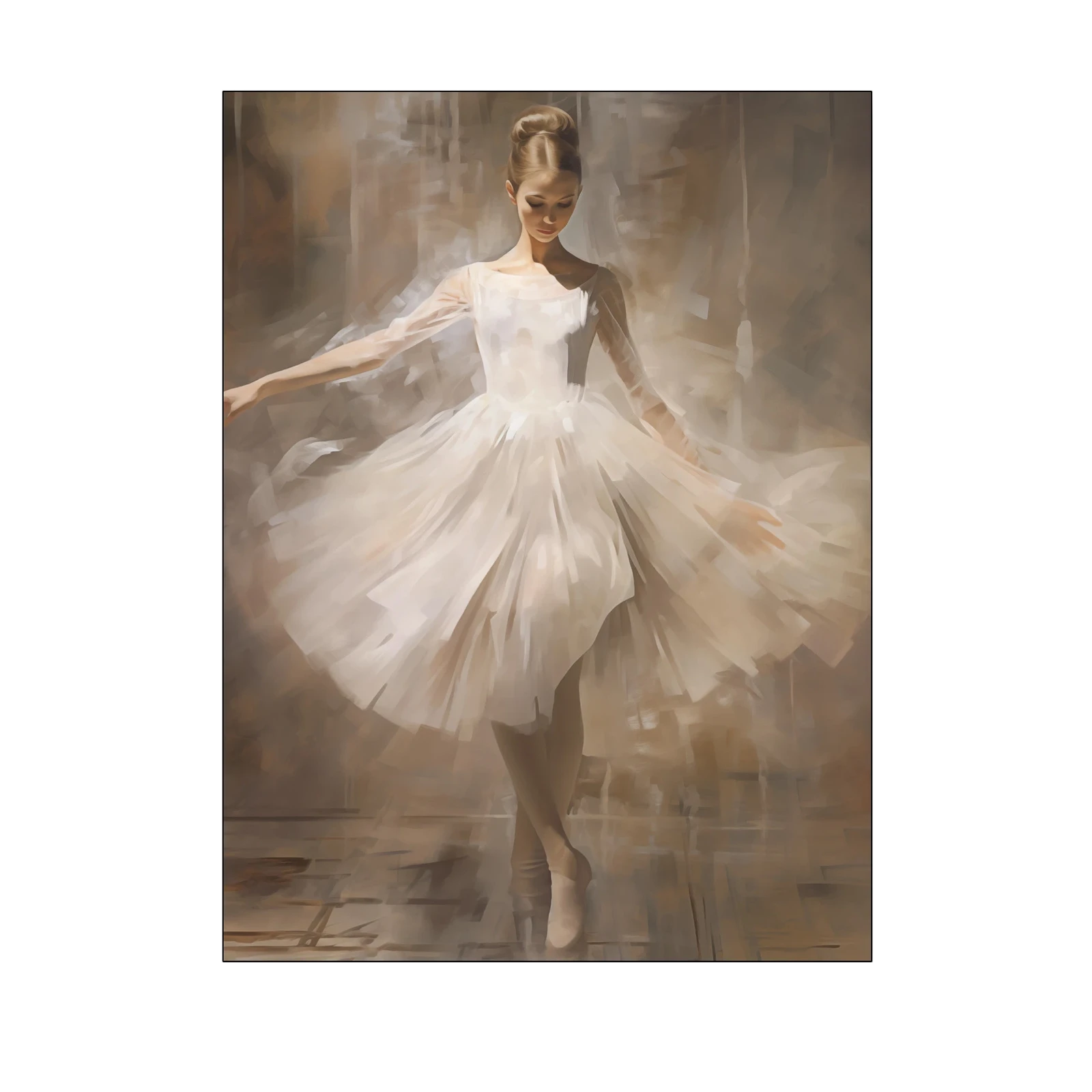 Wanddecoratie 190x145 Dancing Ballerina (large)