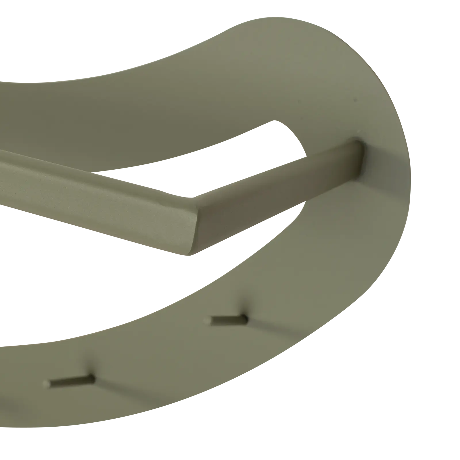 Kapstok Smiley - organische vorm 43x89 cm - metaal Groen - 6 haken