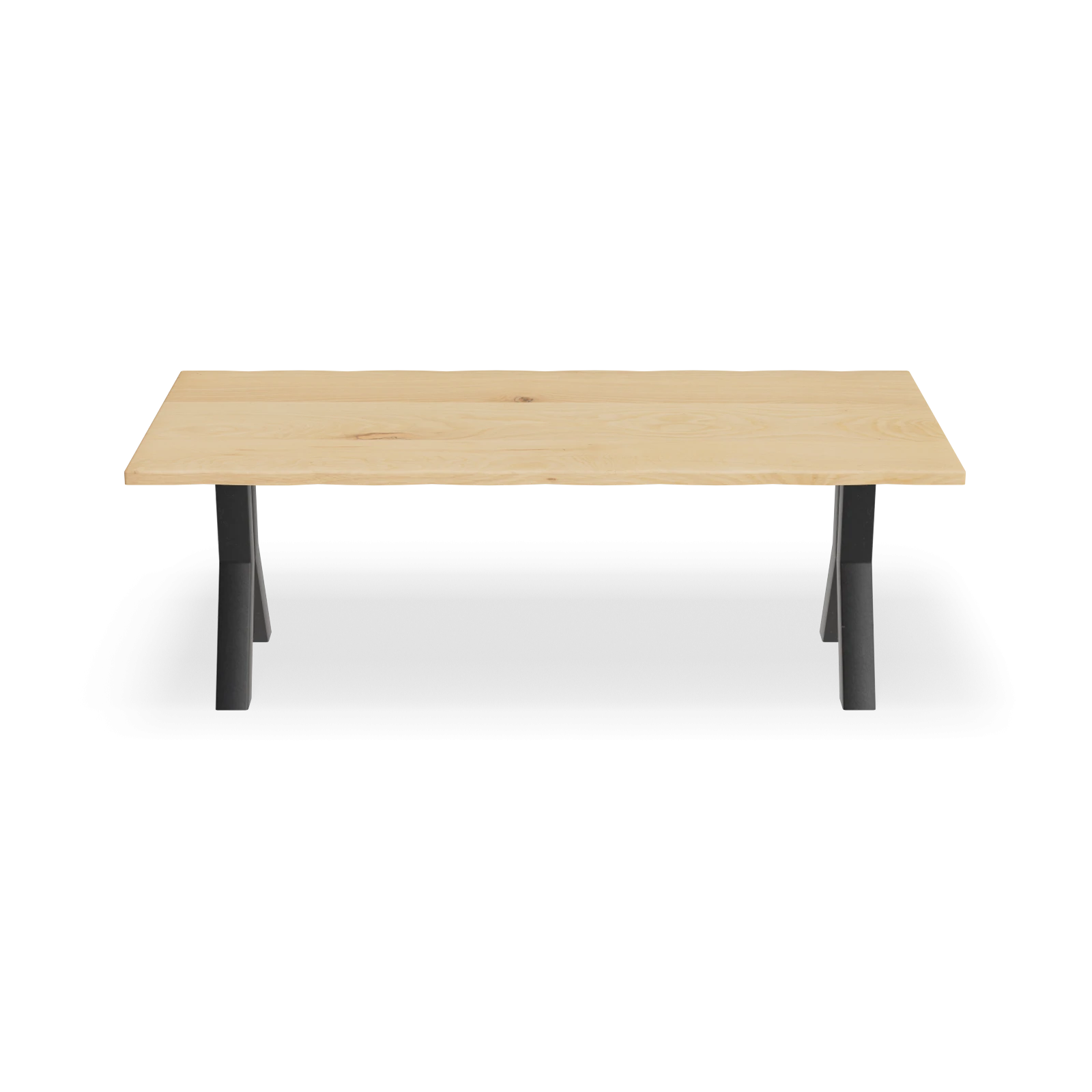 Eettafel Y poot (8x8 cm)- Rechthoekig Boomstam Eiken Nature White (220x100cm)