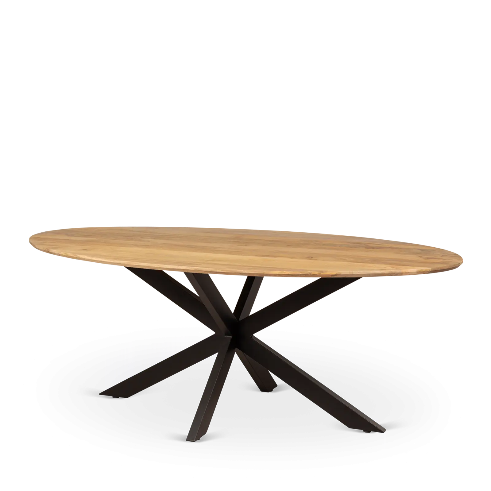 Eettafel Blaine - ovaal 220x110 cm - Mangohout Naturel - sale - OP=OP
