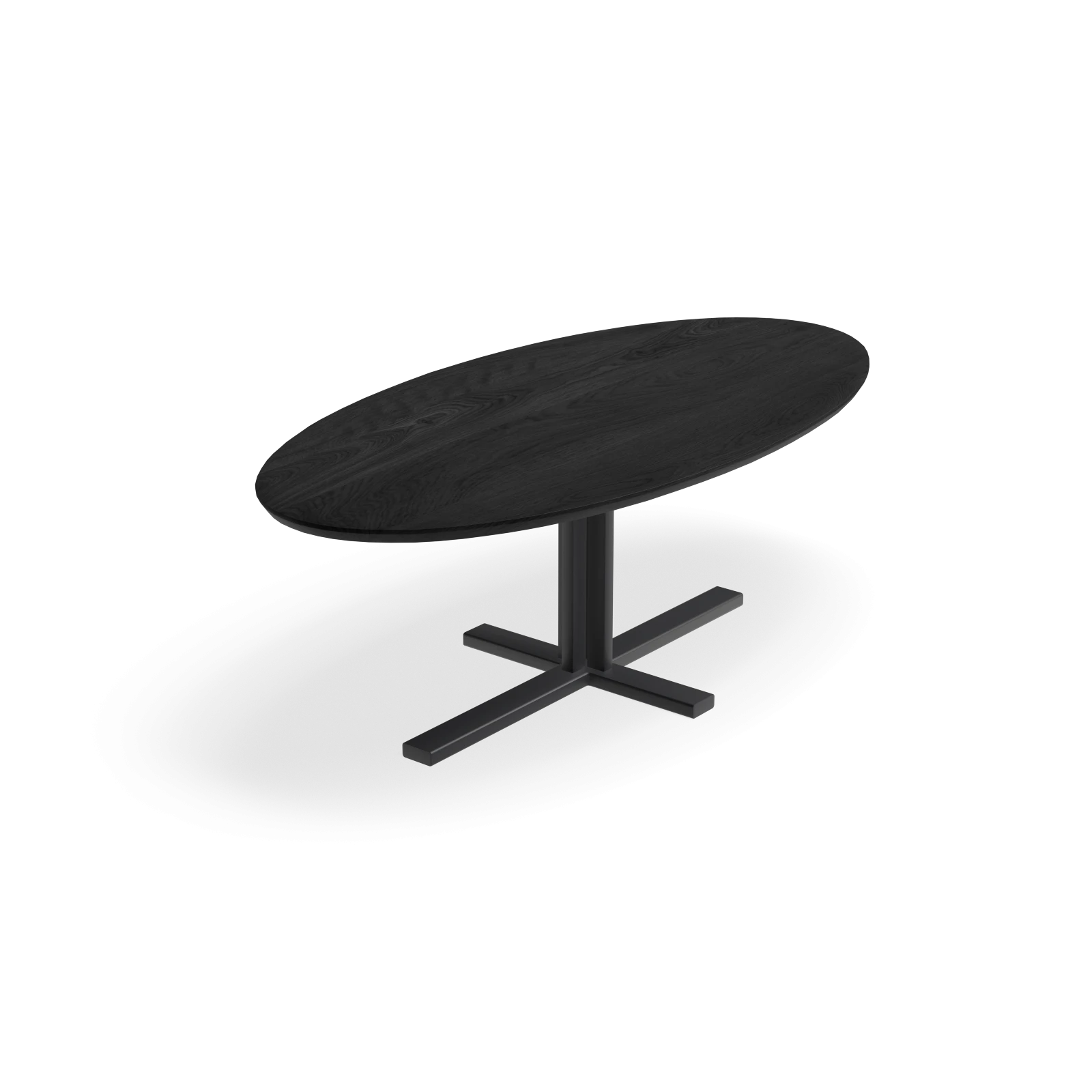 Eettafel Kolos - Ovaal Eiken Black Sky (220x110cm)