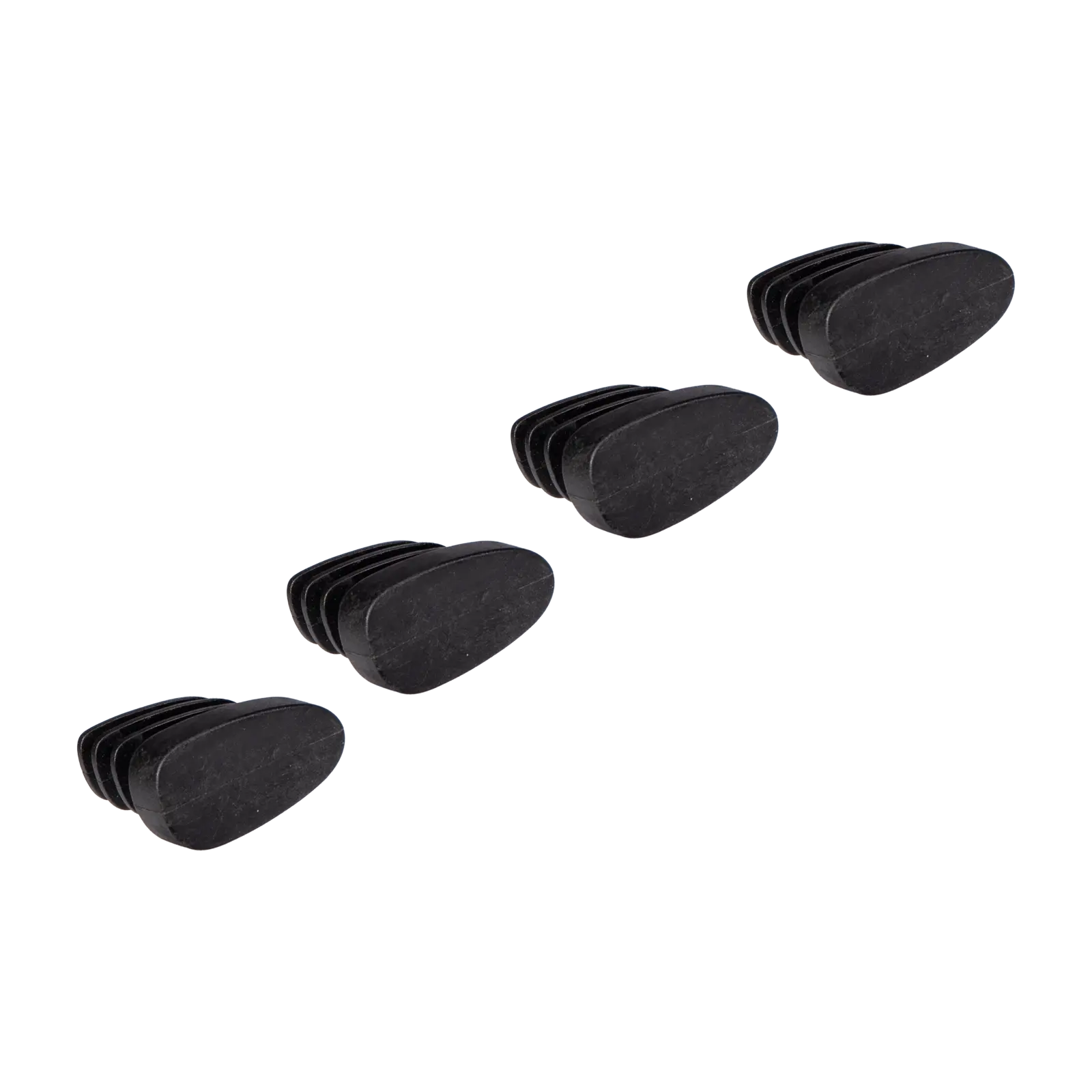 Dop (set van 4) Poot Raff (barstoel) - Zwart
