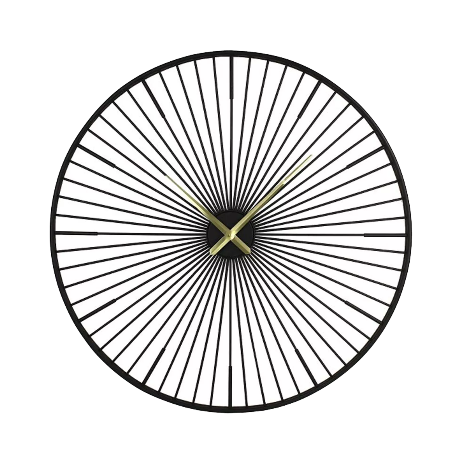 Wandklok (100cm) Metal Black